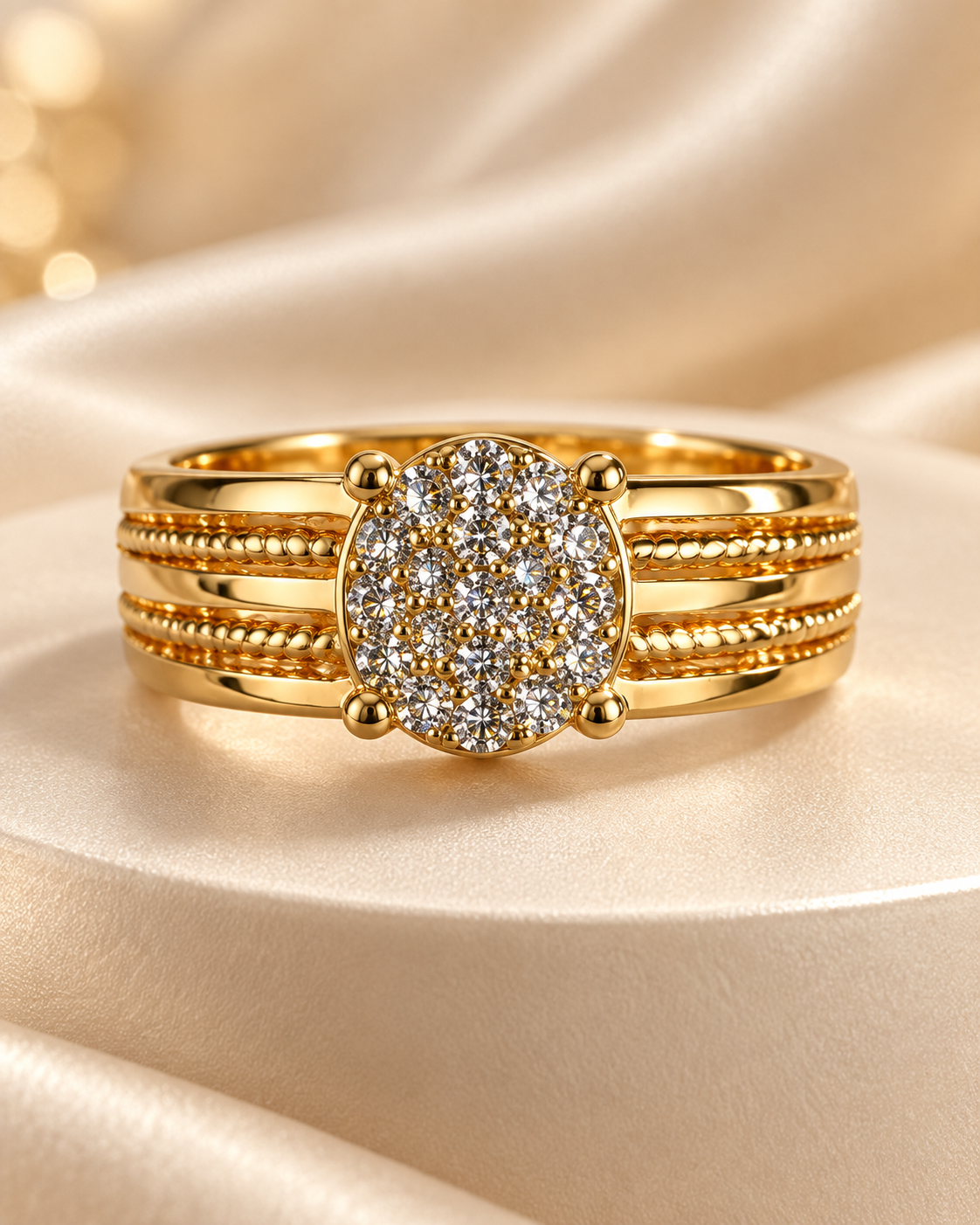 Pave Adjustable Ring
