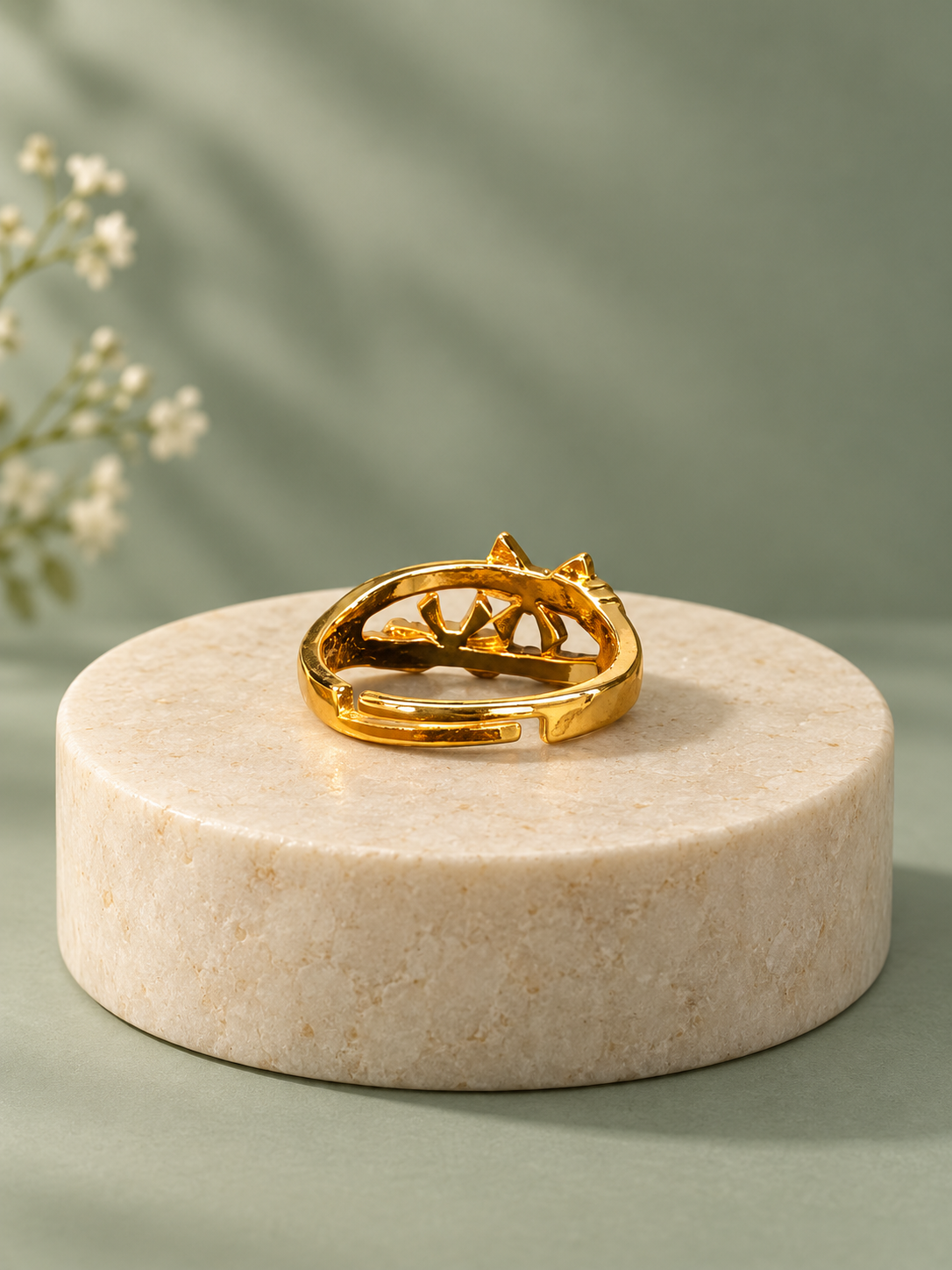 Coral Adjustable Ring