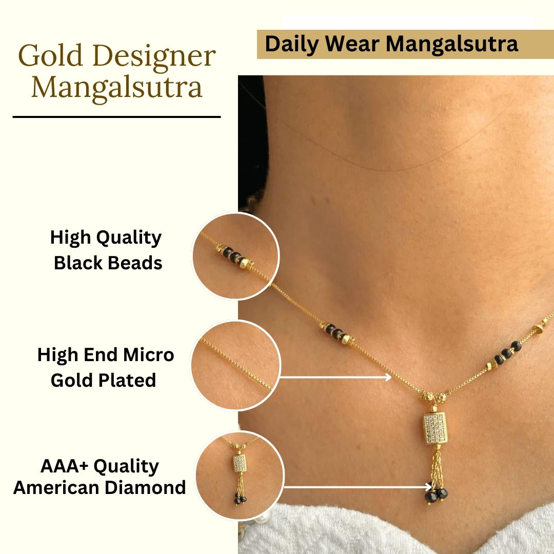 Preeti Mangalsutra|Gold Plated