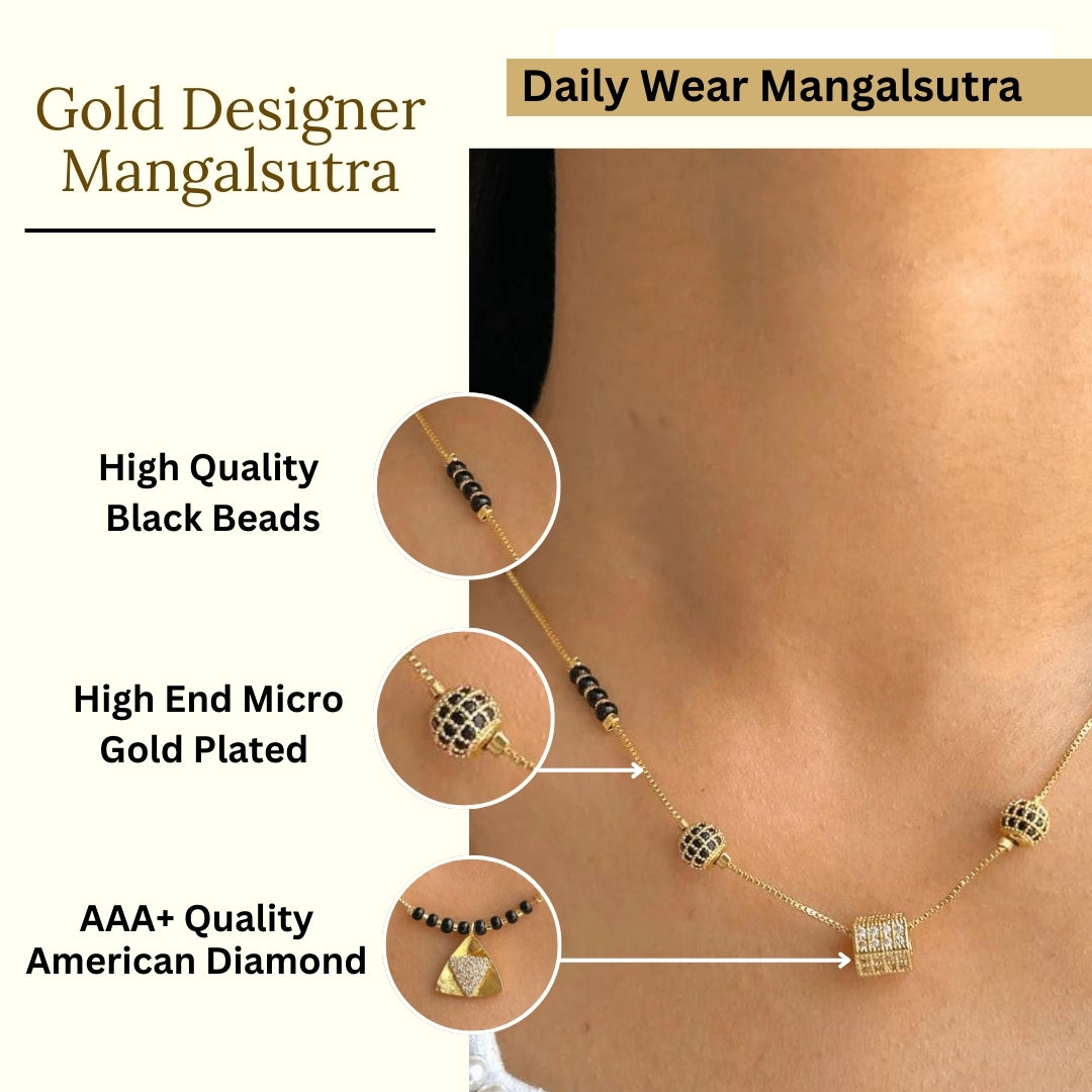 Amrita Mangalsutra|Gold Plated