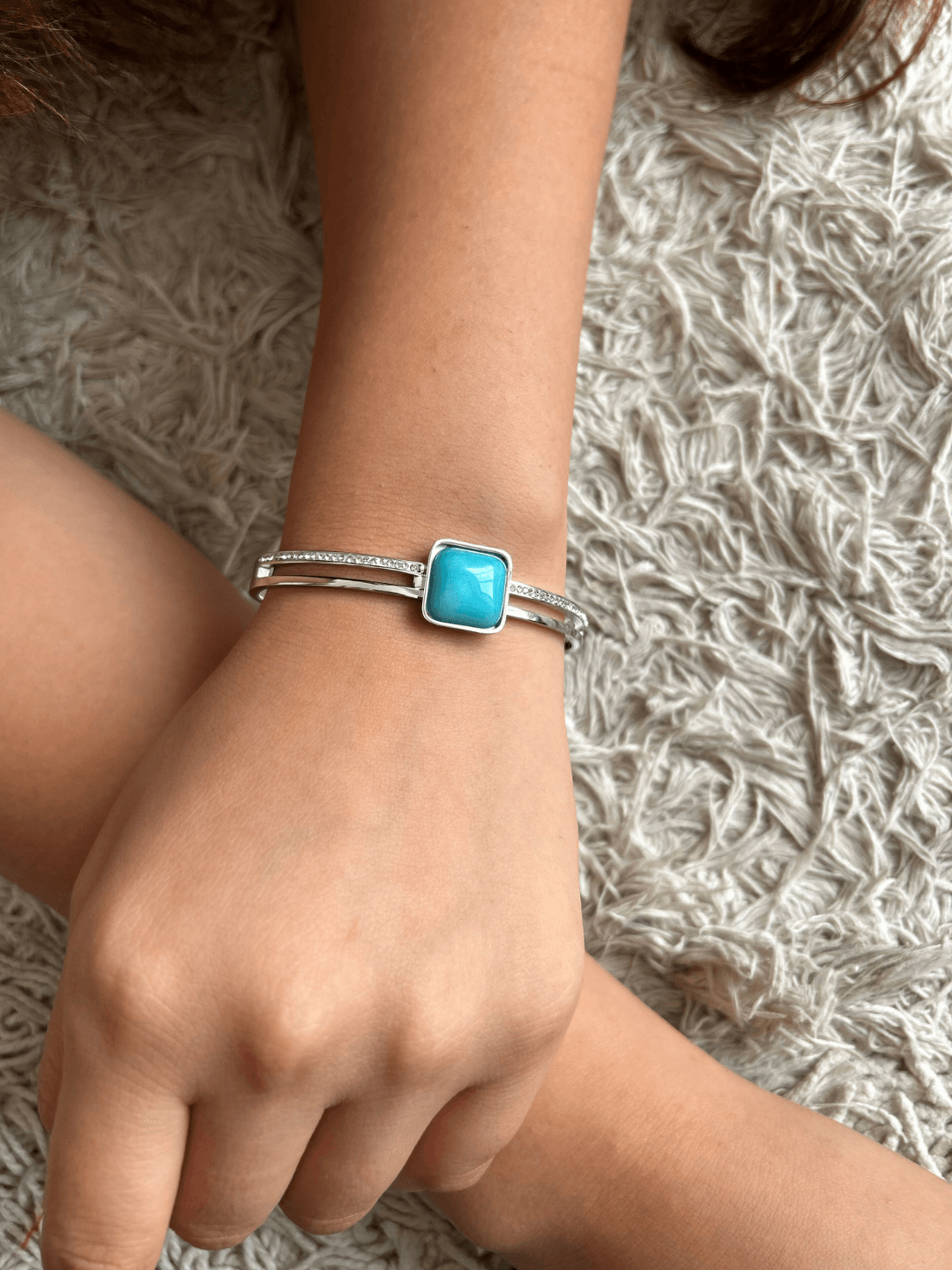 Aquamarine gemstone Bracelet - Zeraki Jewels 