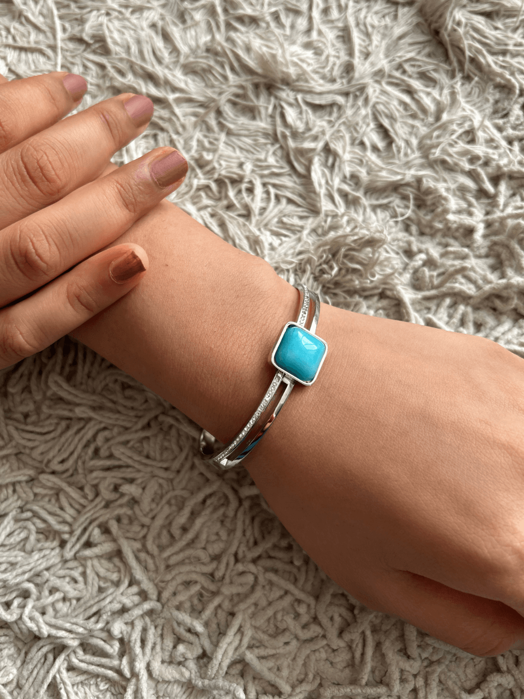 Aquamarine gemstone Bracelet - Zeraki Jewels 