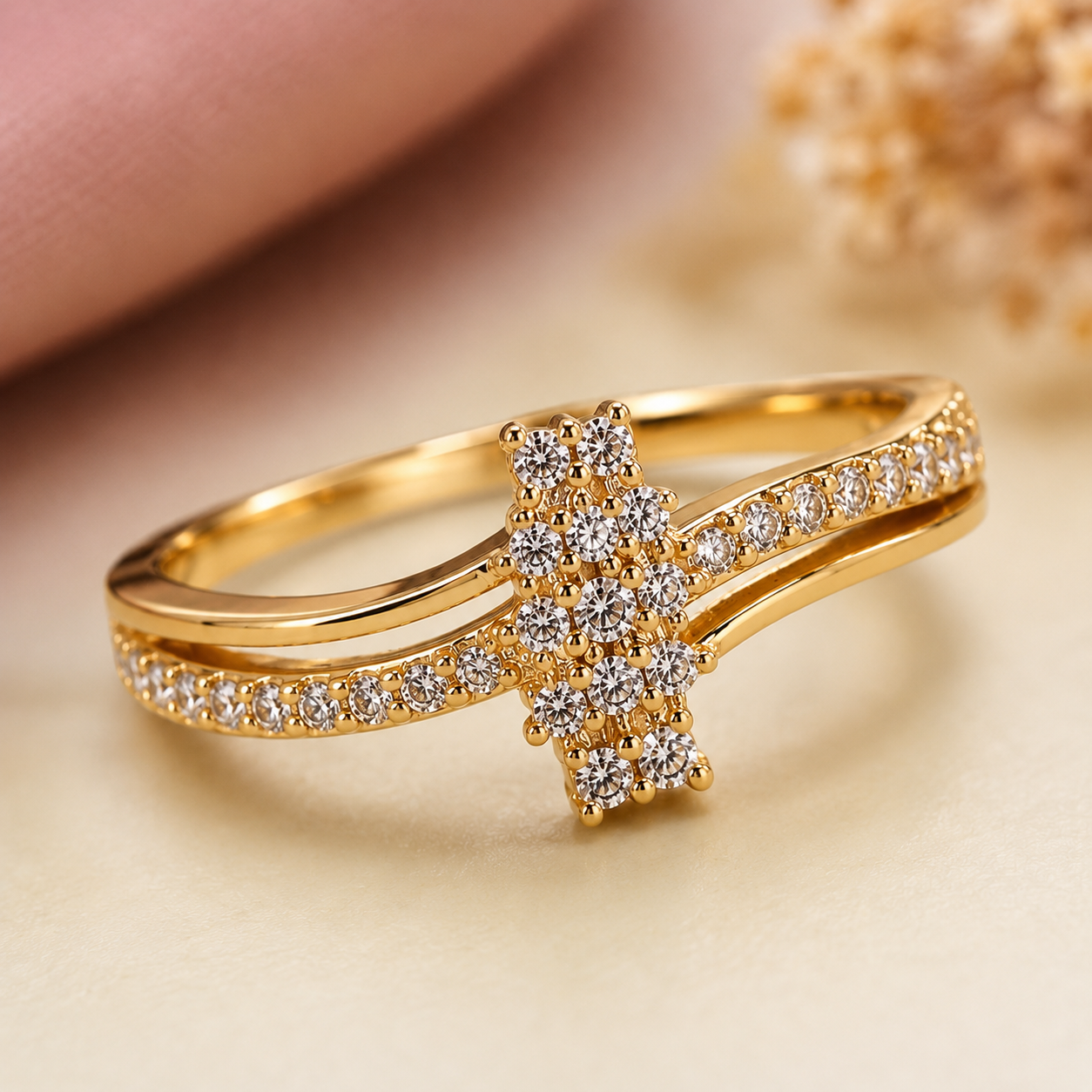 Leaf Whisper Adjustable Ring