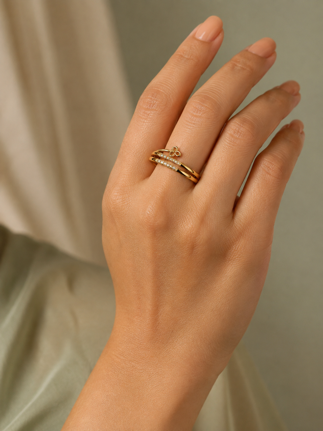 Tulip Adjustable Ring