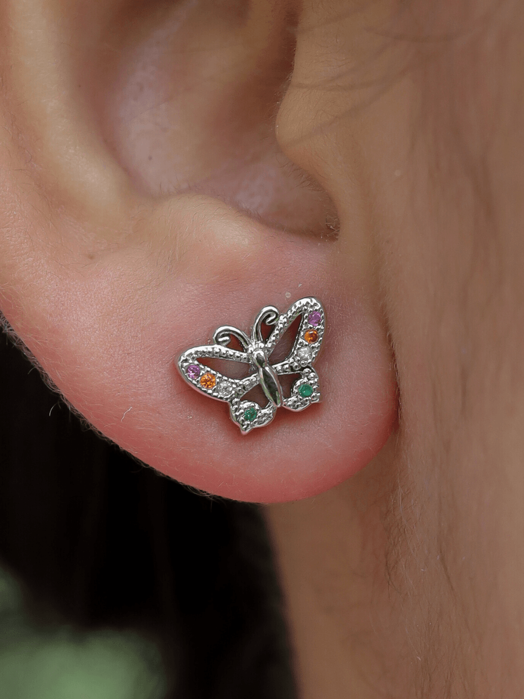 Miniature Butterfly Studs - Zerakijewels