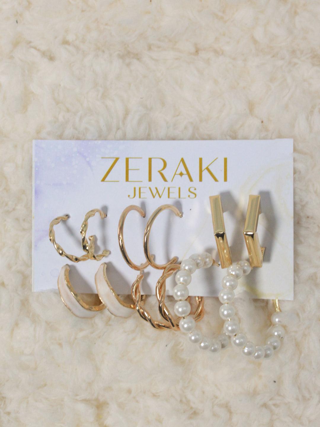 Trendy Serenade Earrings Combo - Zeraki Jewels 