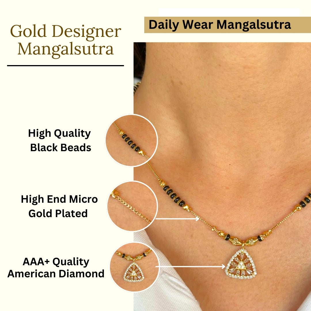 Shraddha Mangalsutra| Gold Plated