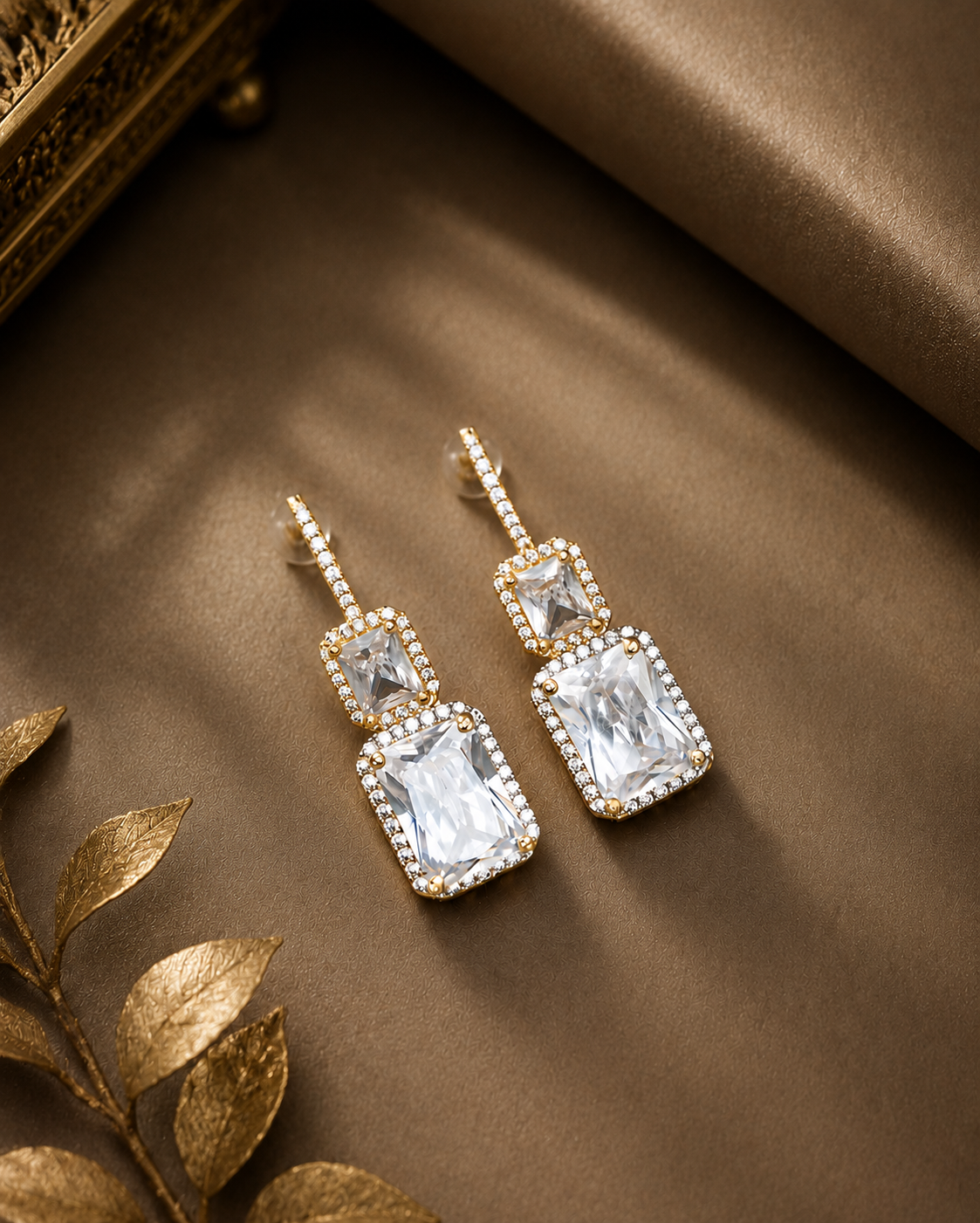 Crystal Curve Earrings
