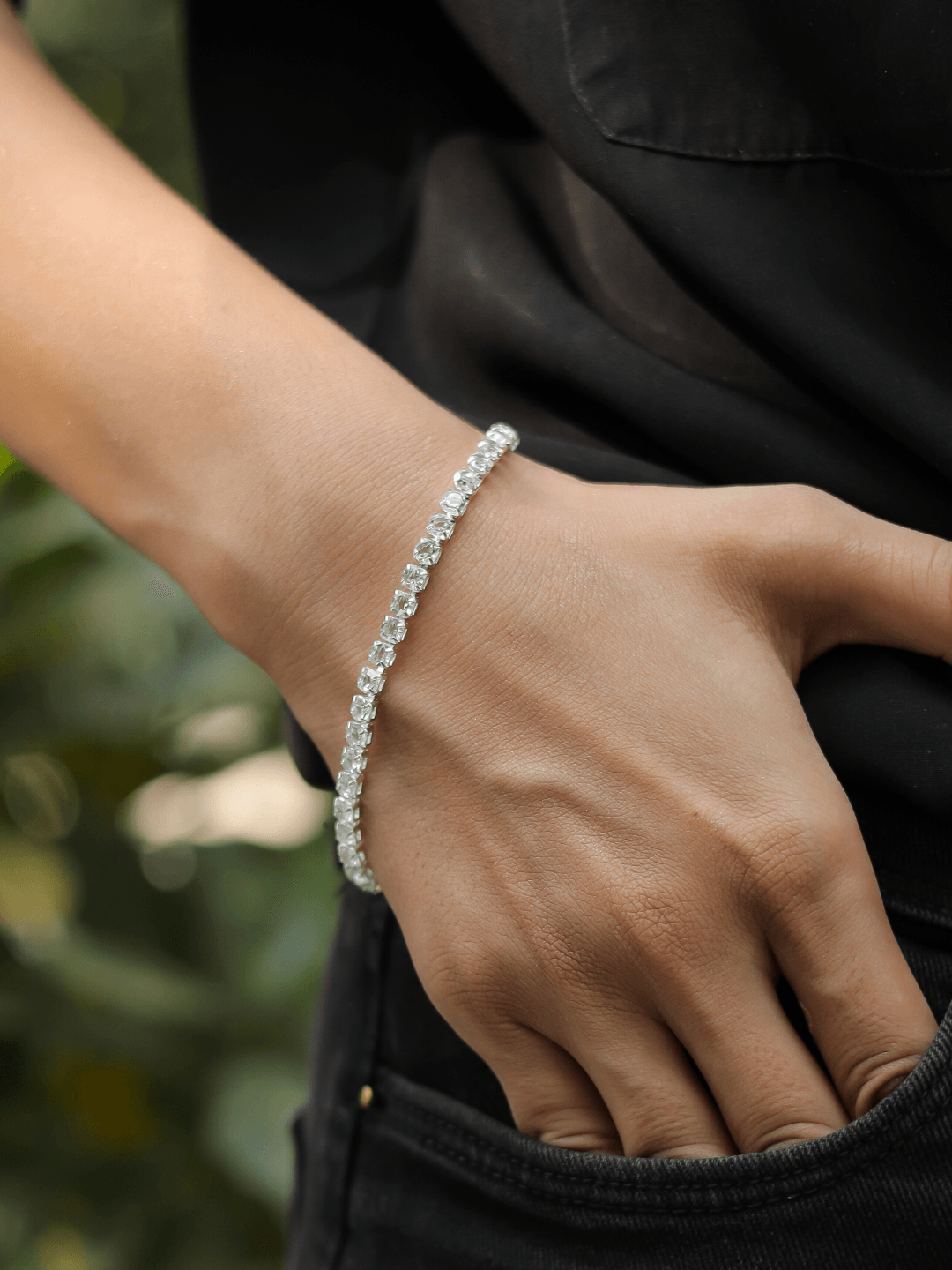 Crystal Diamond Bracelet - Zeraki Jewels 