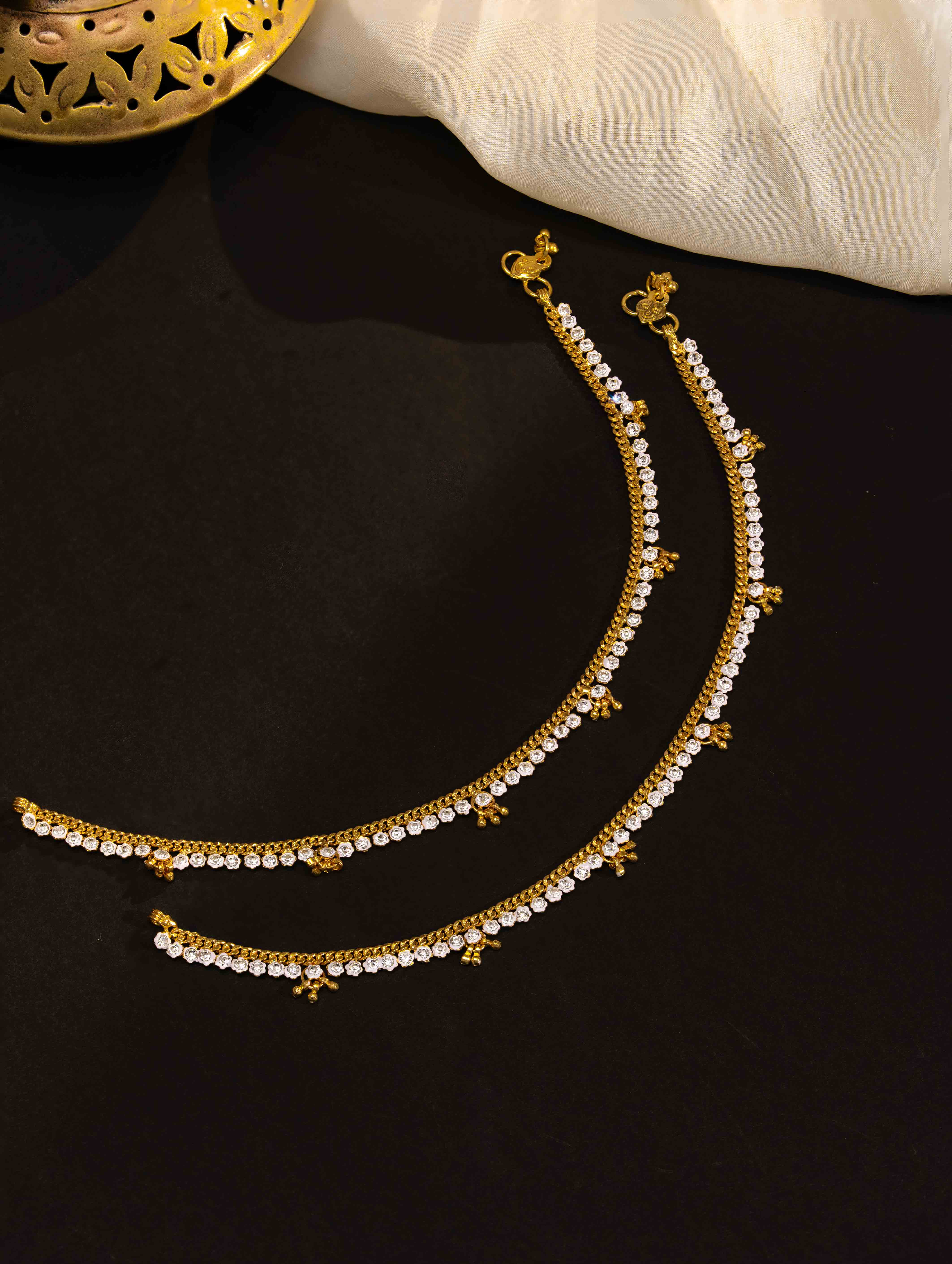 Avishi Gold Payal ( Set of 2 )