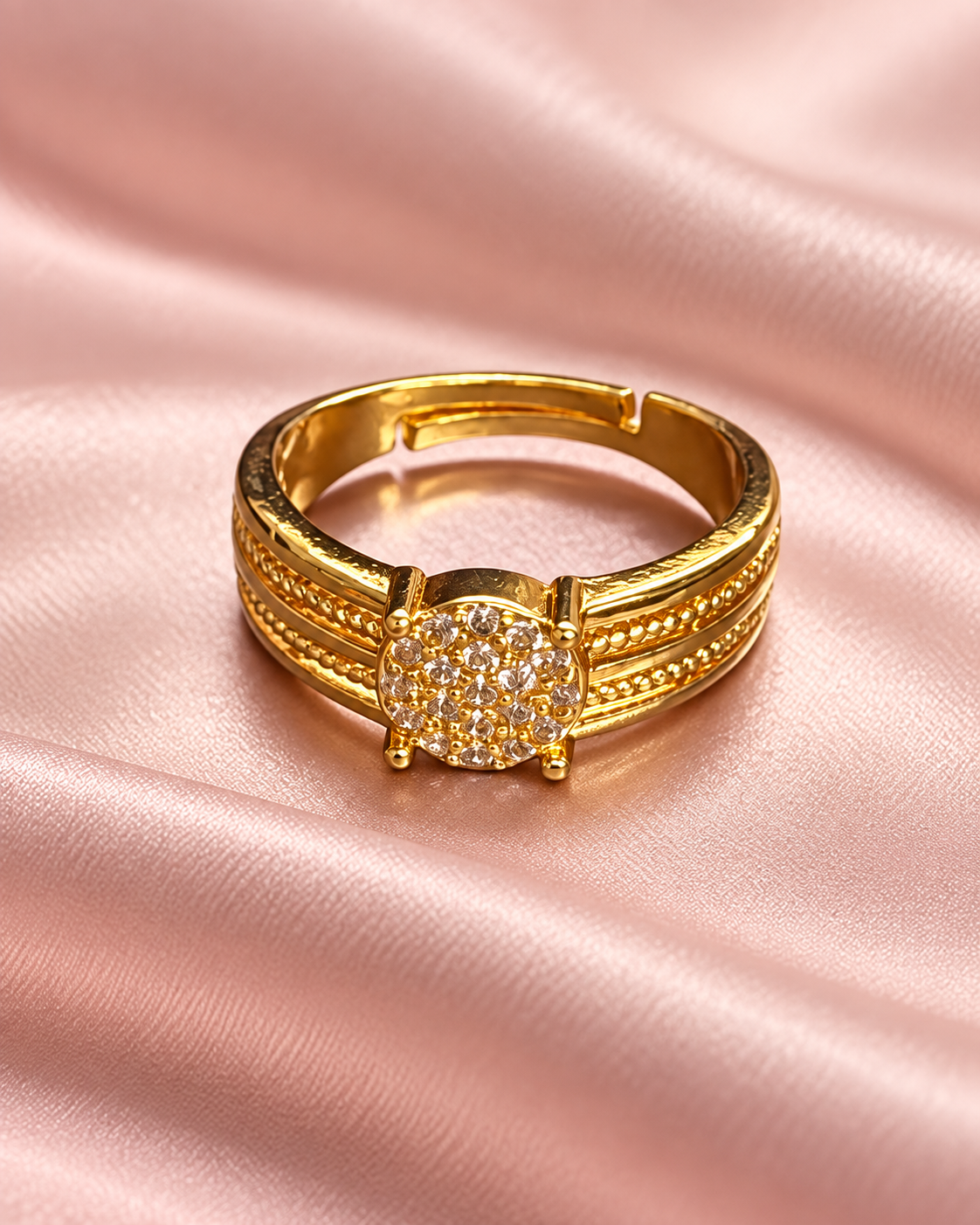 Pave Adjustable Ring