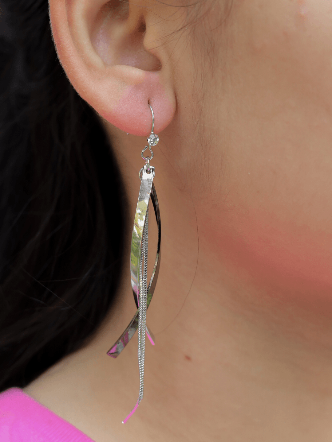 Krystin Silver Dangle Earrings - Zerakijewels