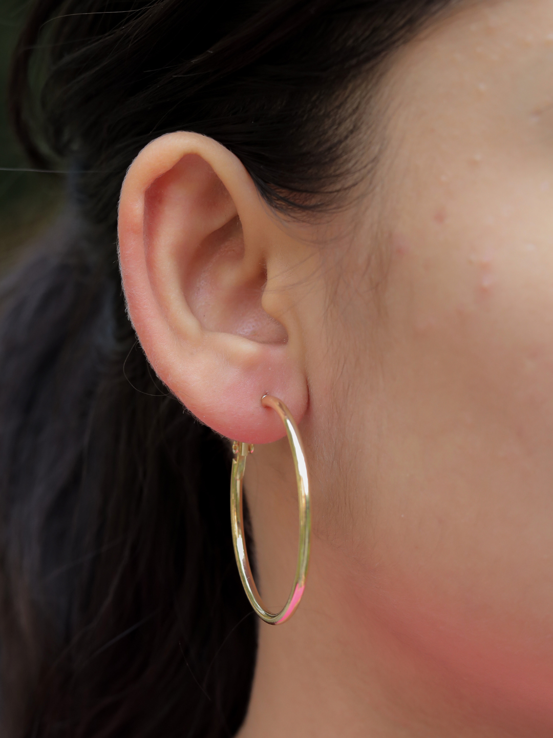 Hula Hoop Golden Earrings