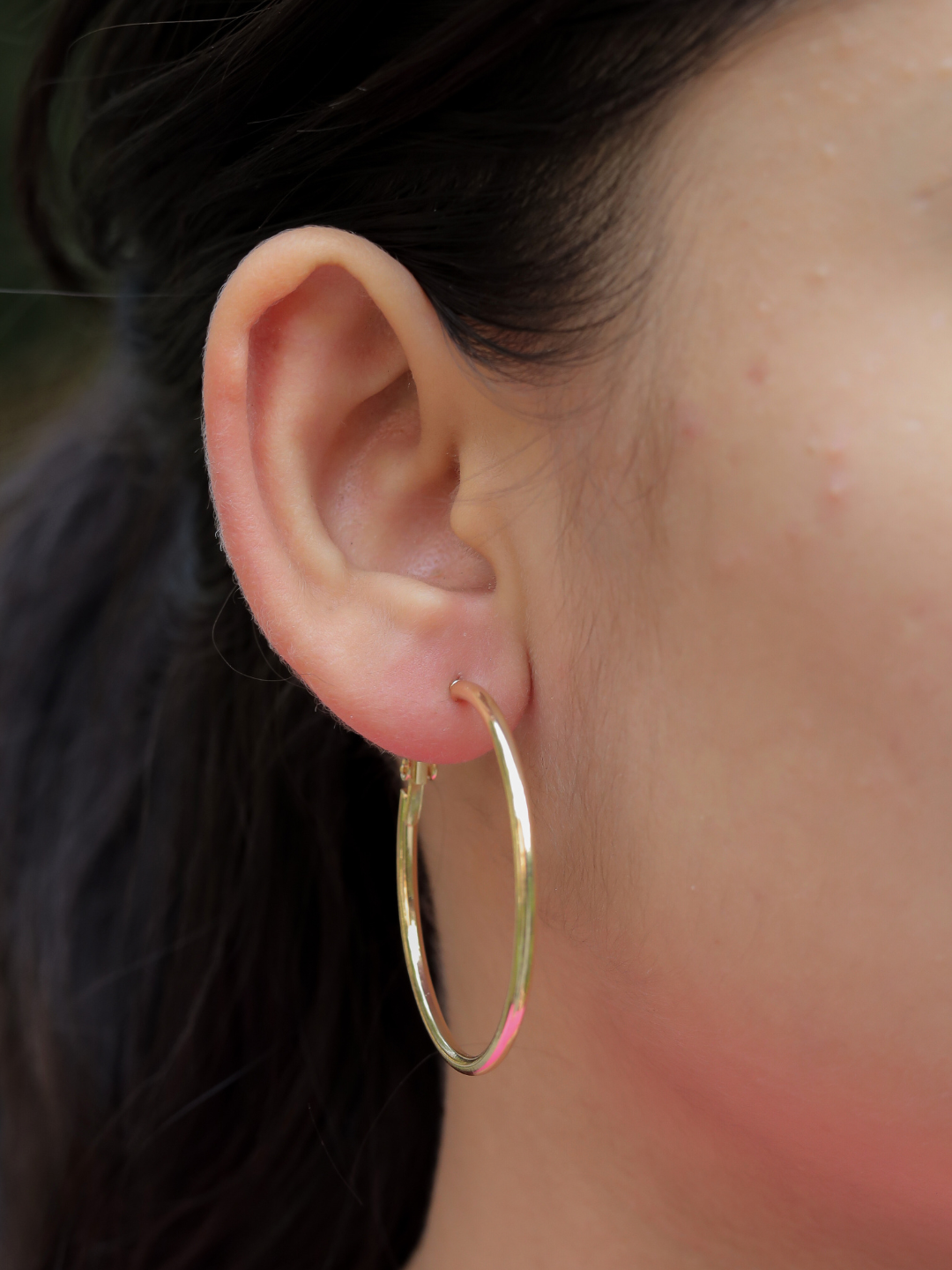 Hula Hoop Golden Earrings - Zerakijewels