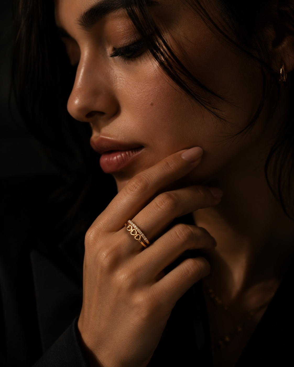 Golden Horizon Adjustable Ring