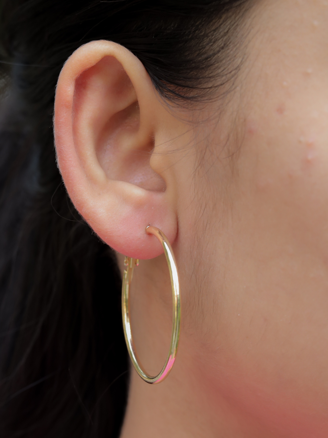 Hula Hoop Golden Earrings - Zerakijewels