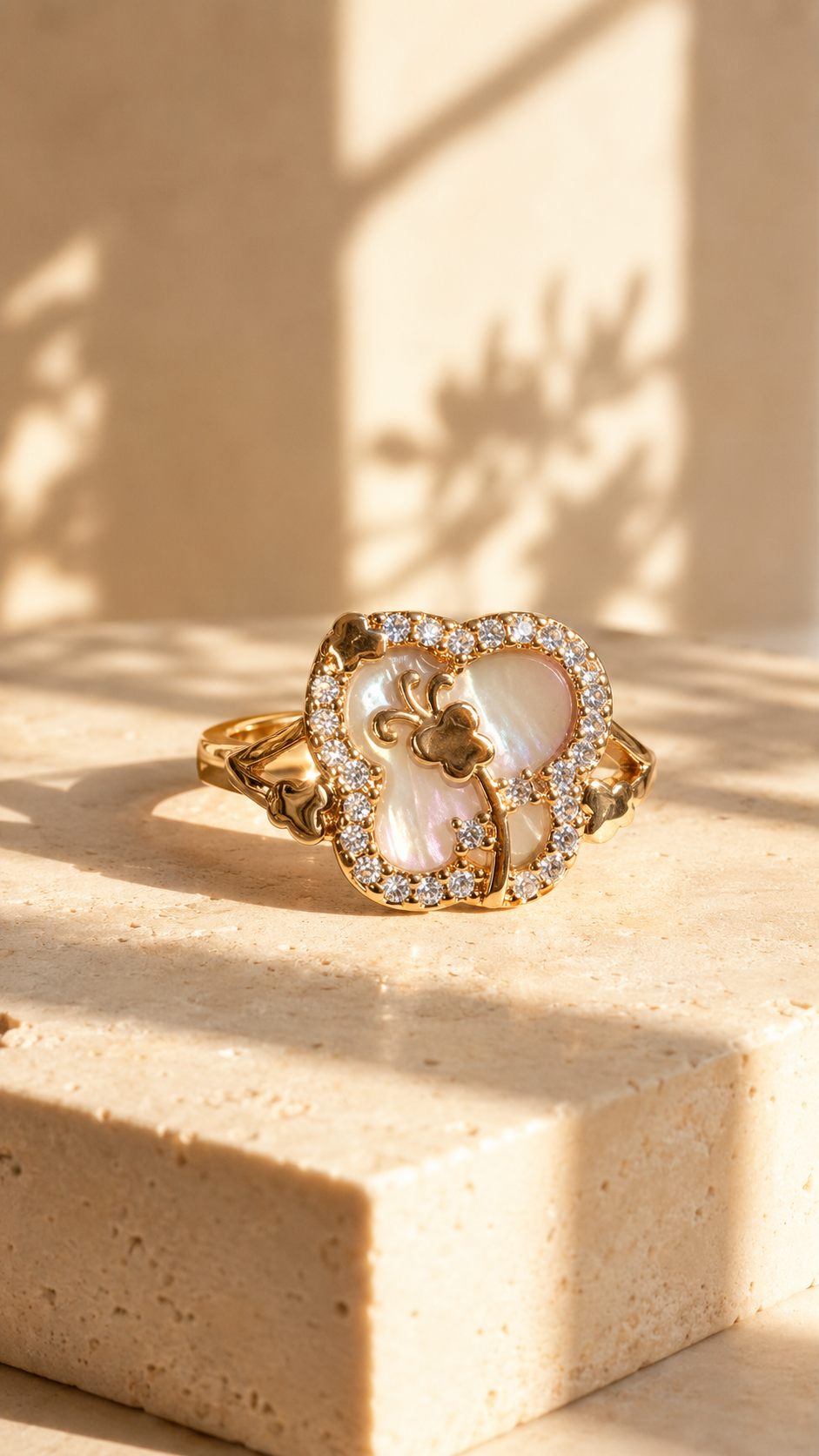 Clover Adjustable Ring