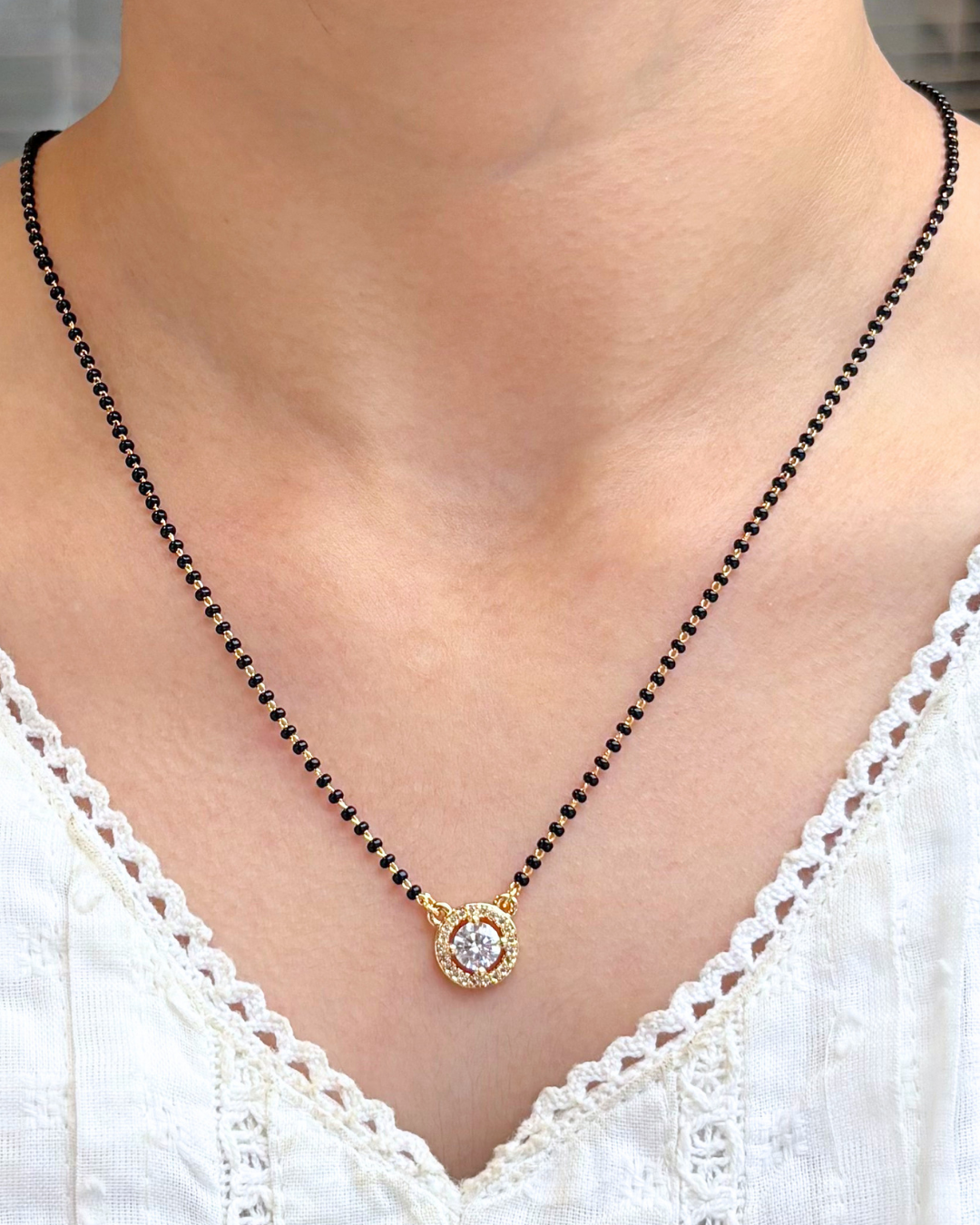 Emily Full Black Beads Mangalsutra