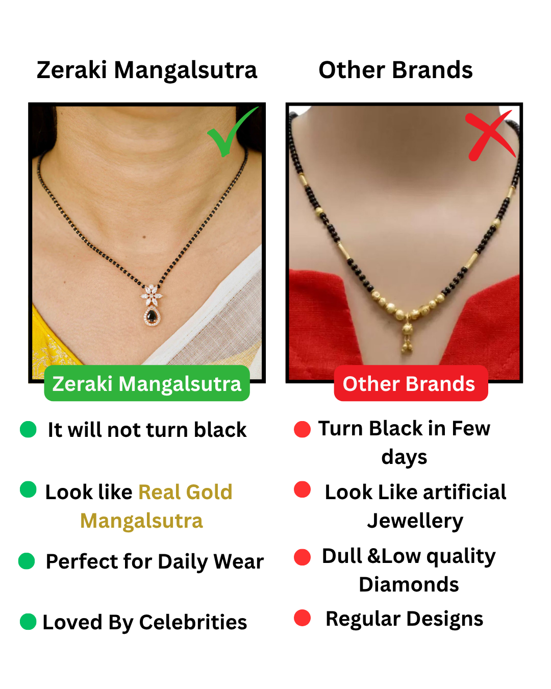 Ahana Full Black Beads Mangalsutra