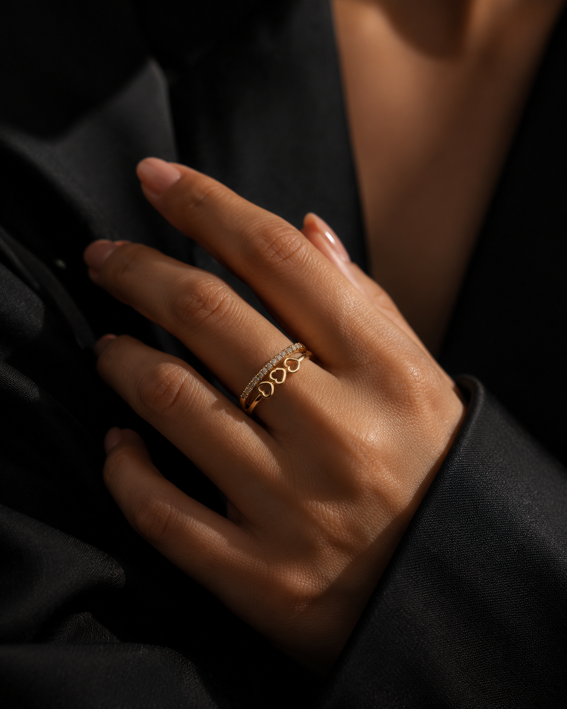 Golden Horizon Adjustable Ring