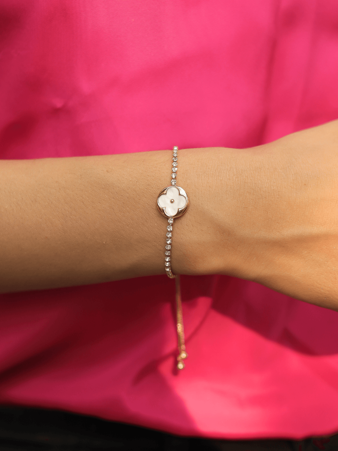 White Clover Bracelet - Zeraki Jewels 