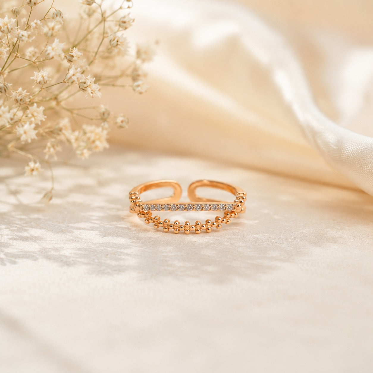 Aster Adjustable Ring