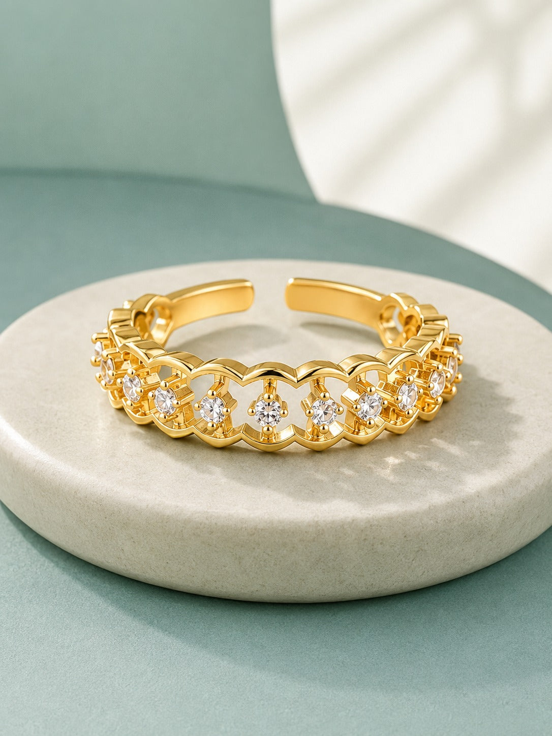 Open Band Adjustable Ring