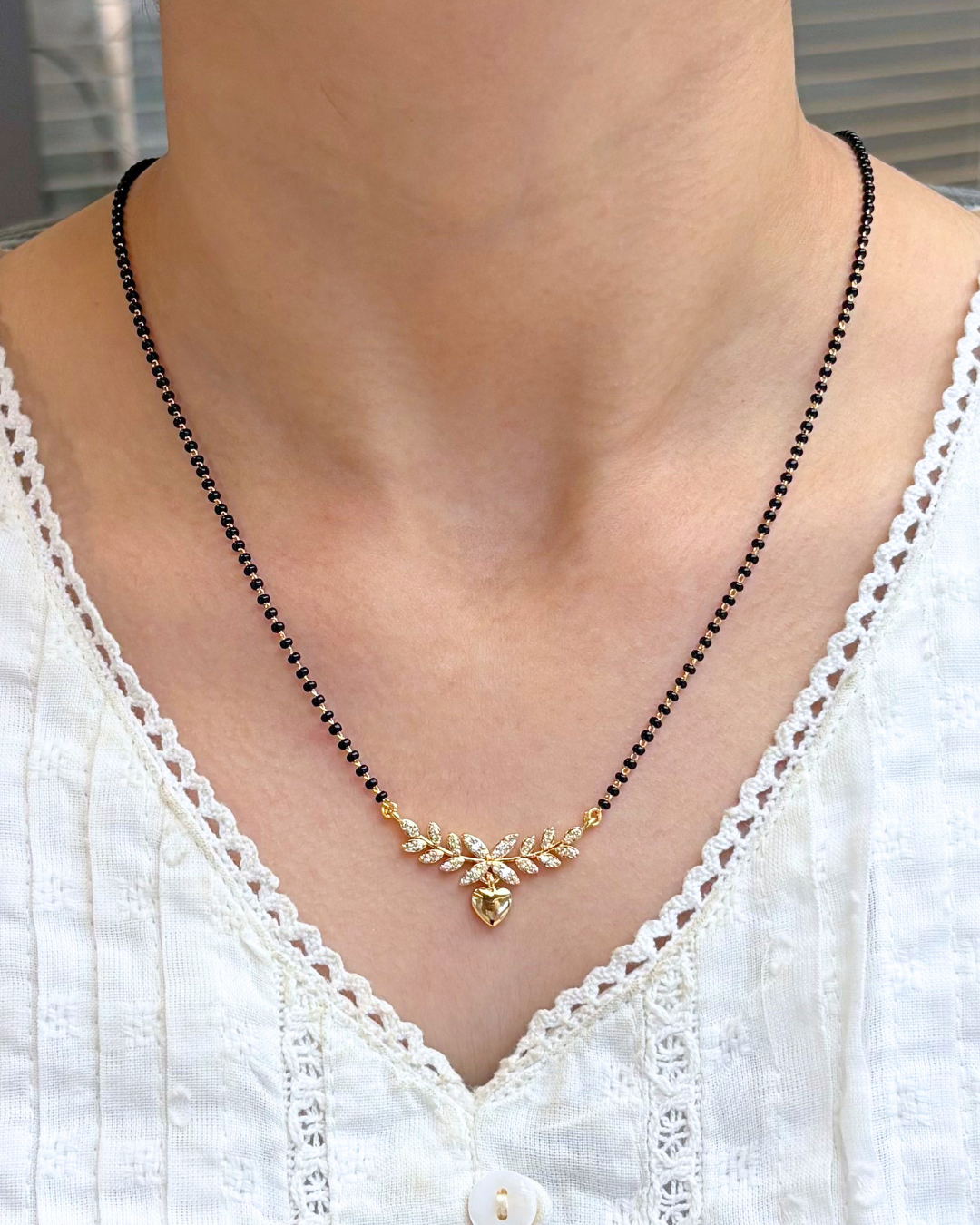 Nora Full Black Beads Mangalsutra