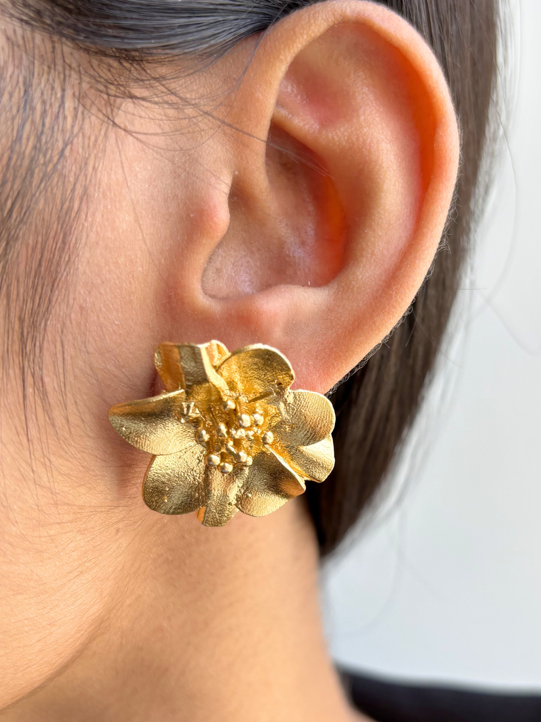 Elena Gold Plated Earrings