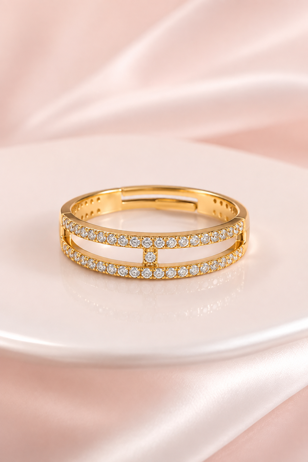 Frostvine Adjustable Ring