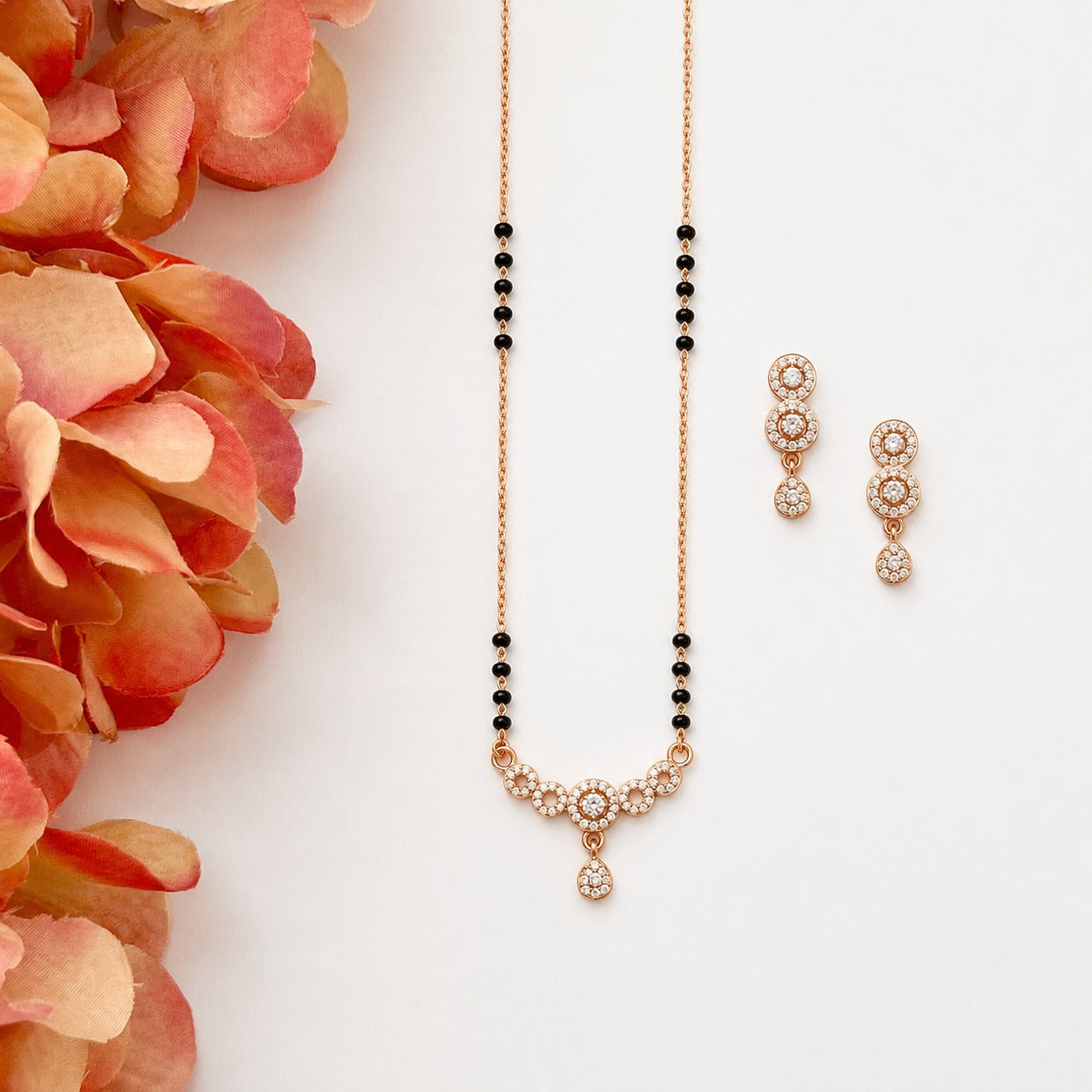 Rihanna Mangalsutra with Earrings