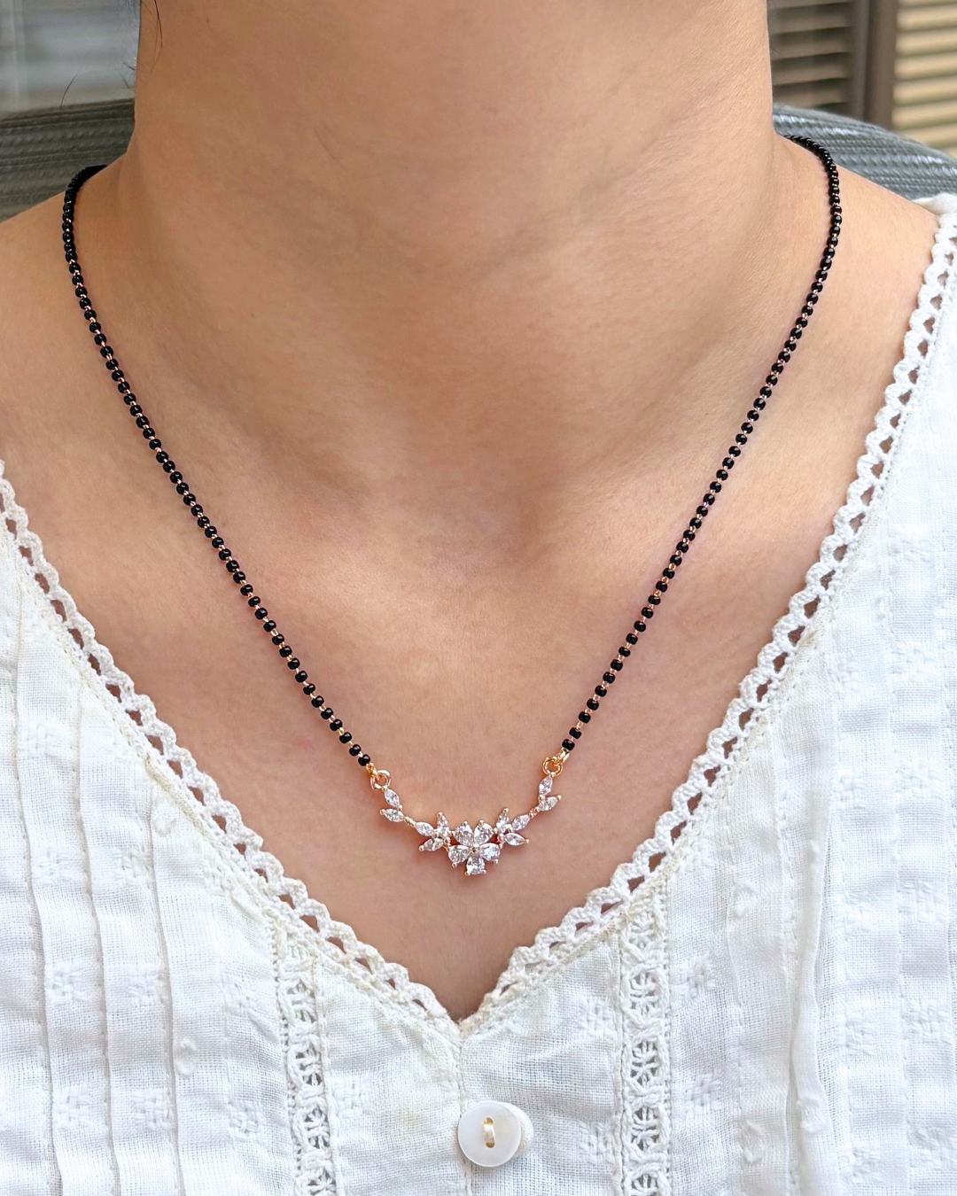 Mahira Full Black Beads Mangalsutra