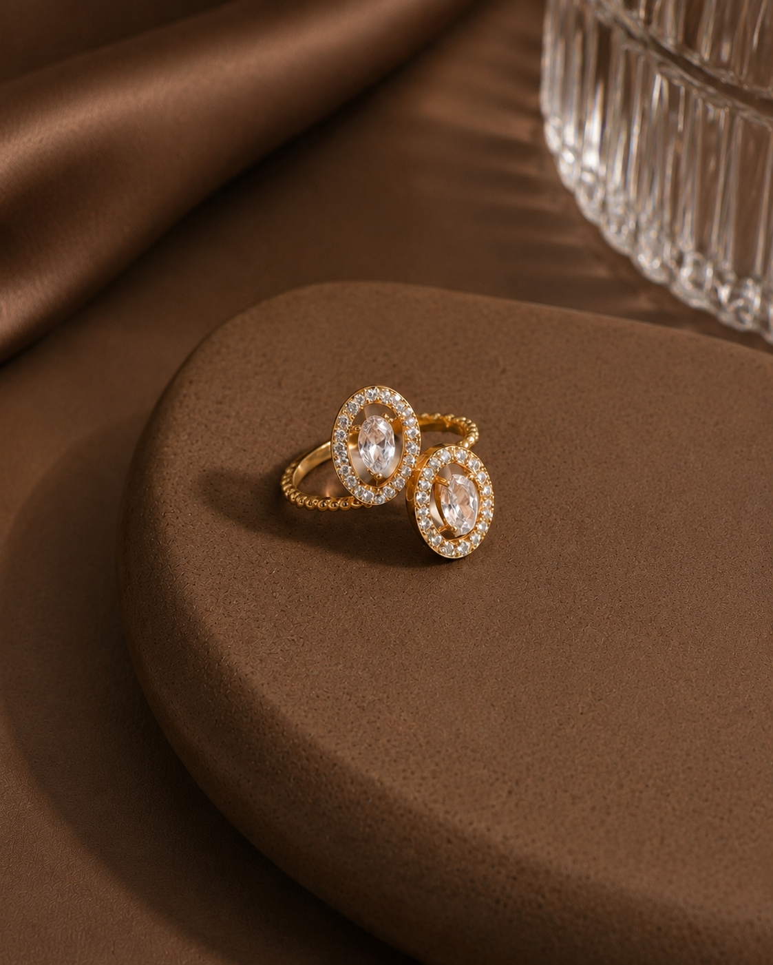 Peach Adjustable Ring