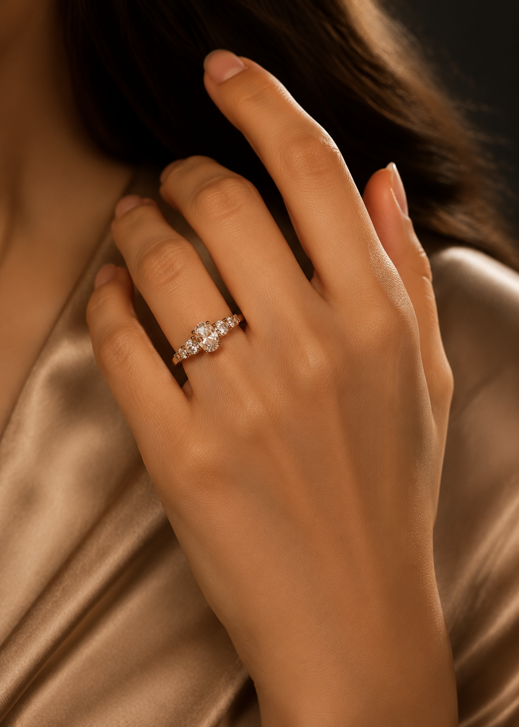 Mocha Adjustable Ring