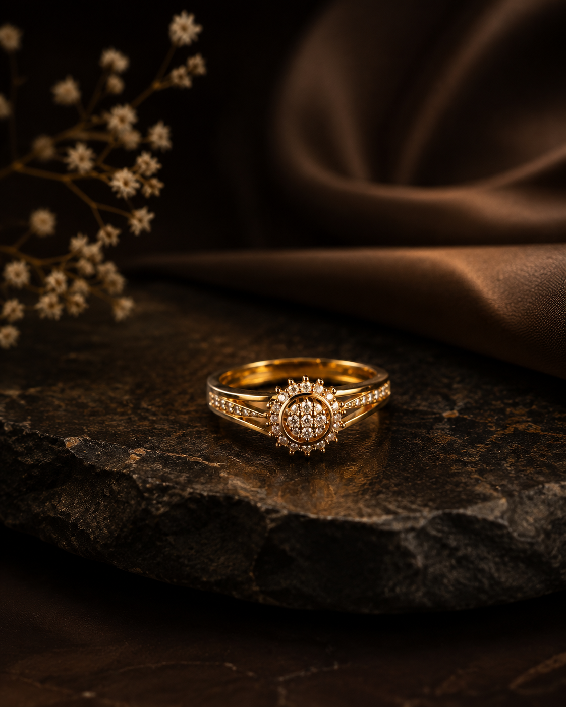 Sunflower Adjustable Ring