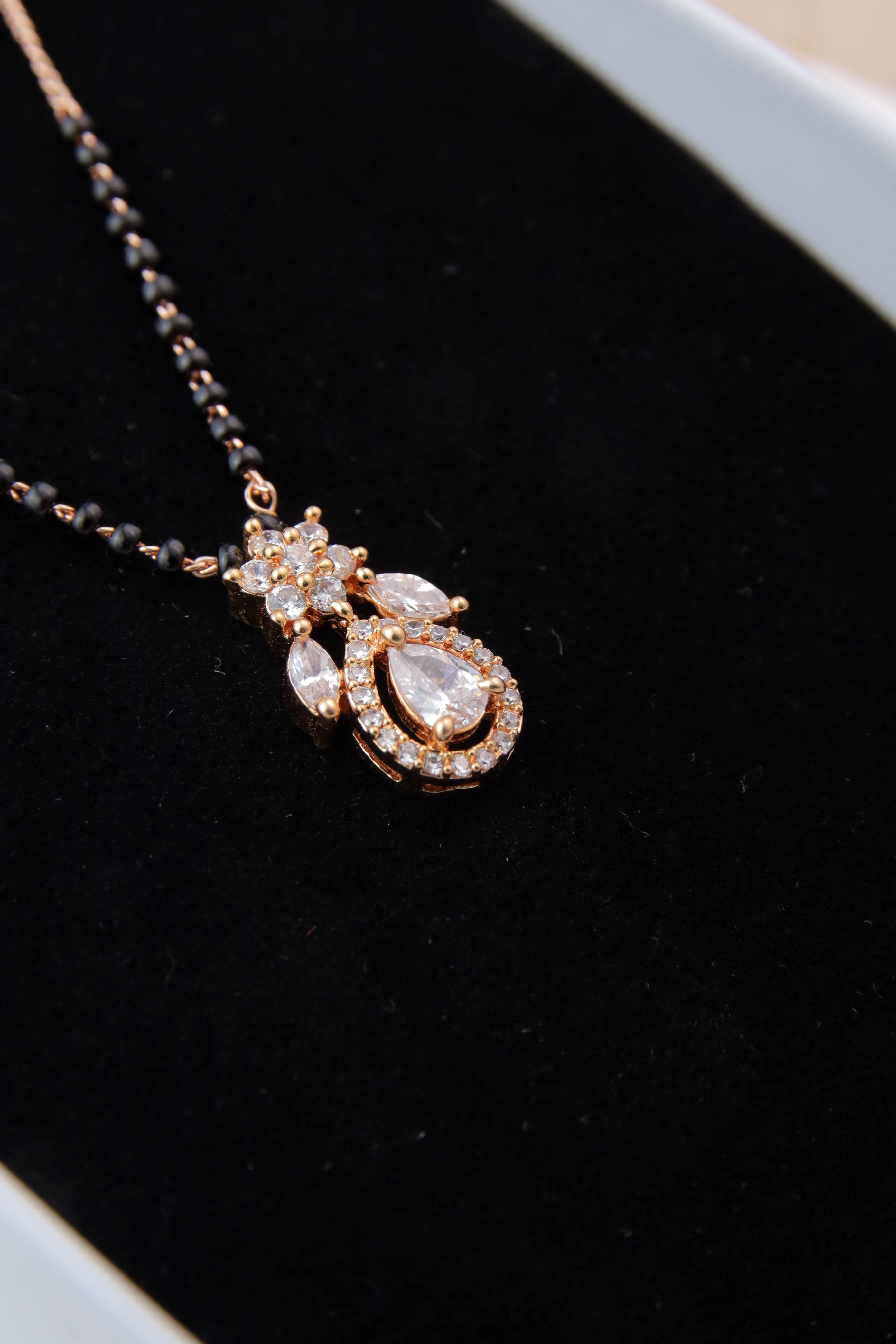 Aanya White Diamond Mangalsutra Buy Online - Zeraki Jewels