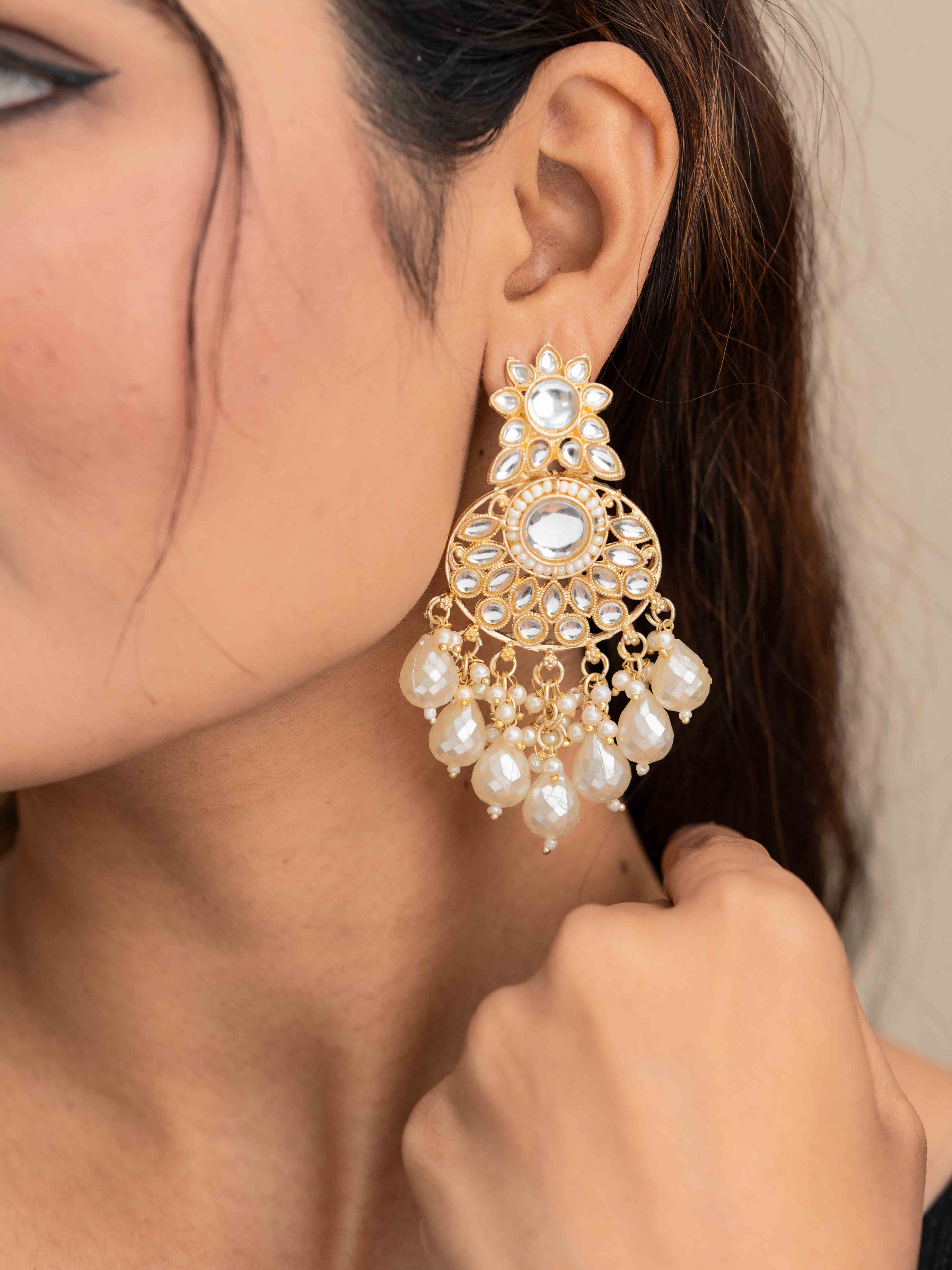 Ahilya Kundan Earrings