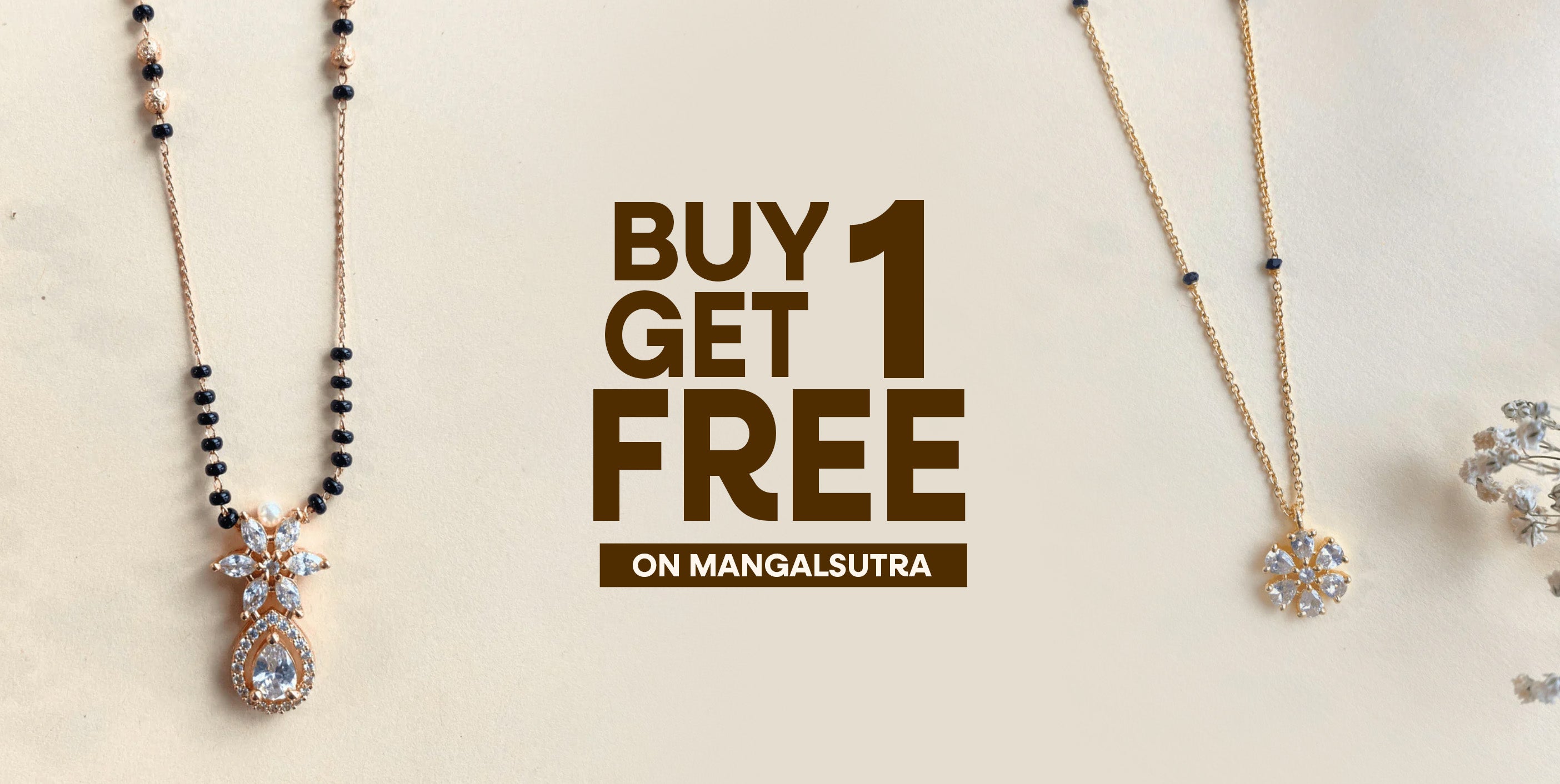 Buy 1 Get 1 Free on Mangalsutra Collection 