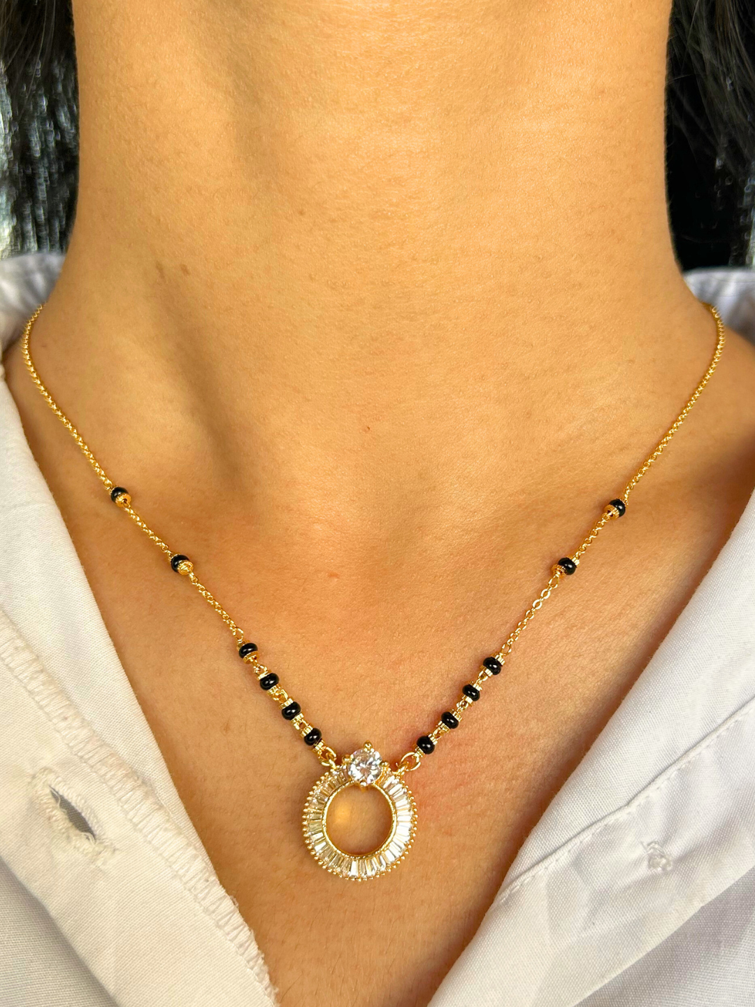 Buy Gold Plated Sherina Mangalsutra Online - Zeraki Jewels 