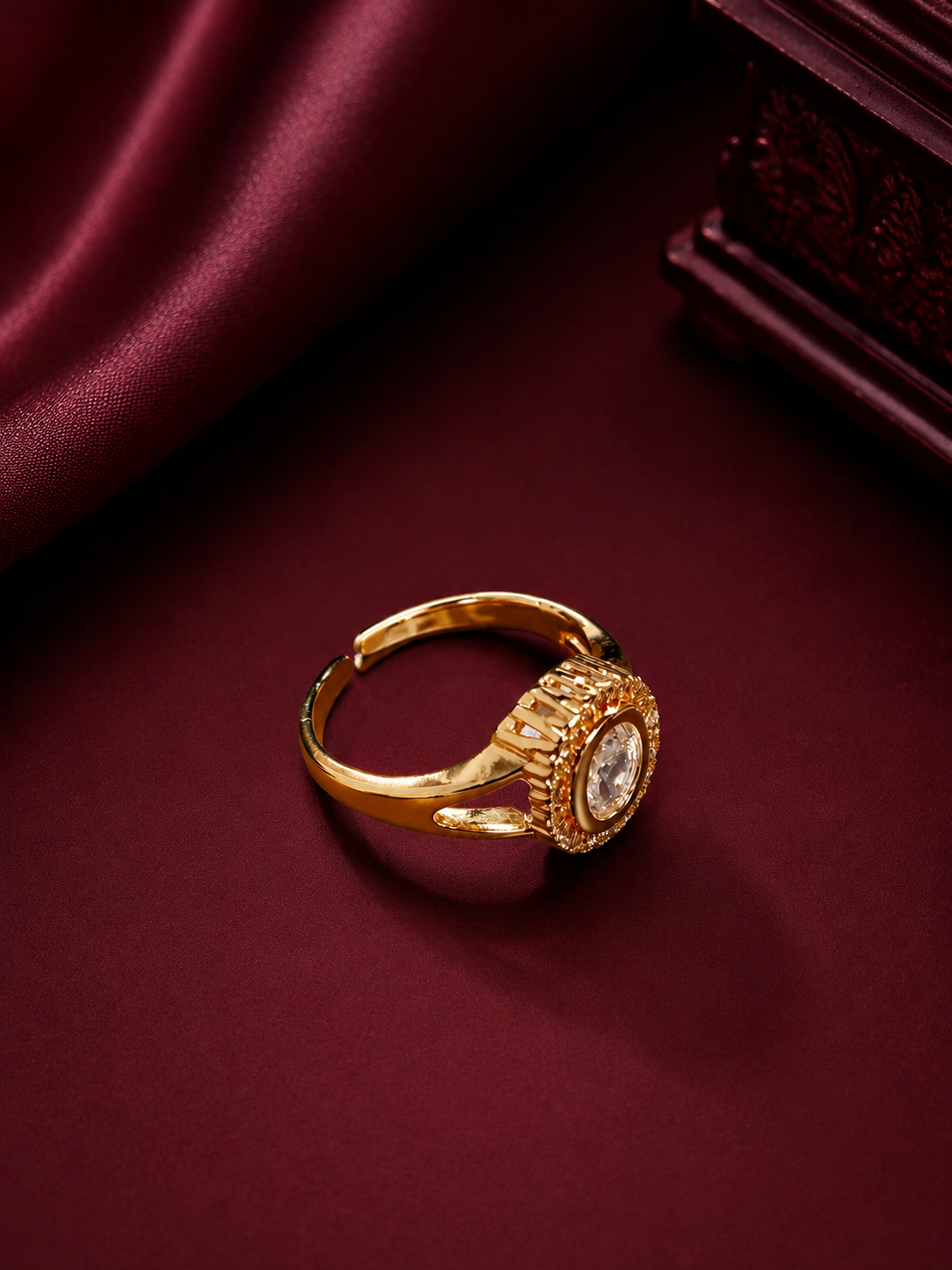 Opulent Twist Adjustable Ring