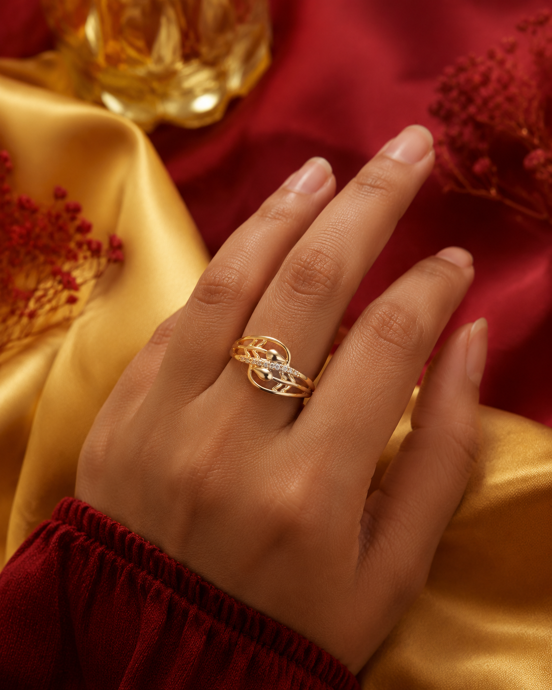 Leaflet Adjustable Ring