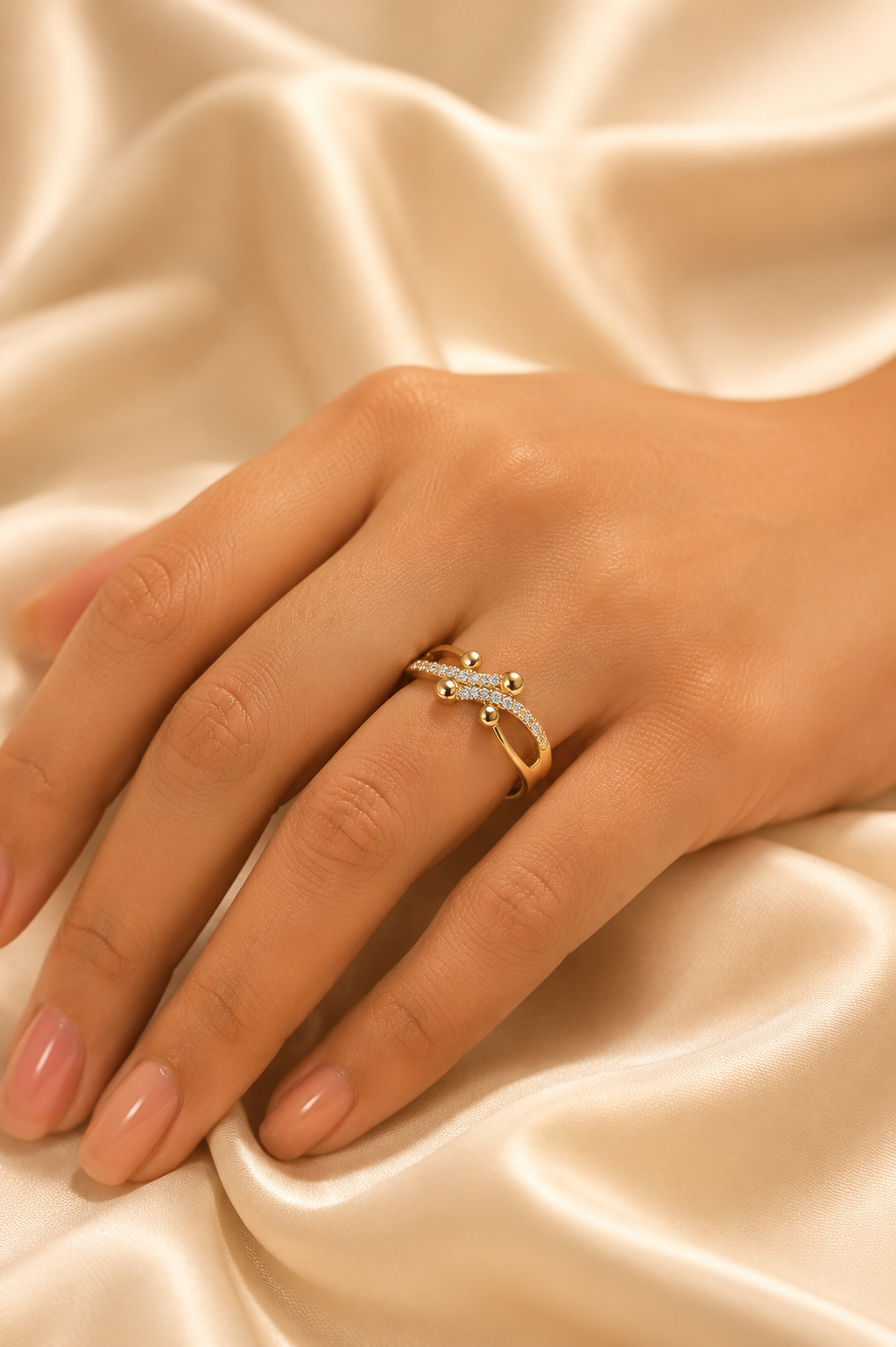 Dahlia Adjustable Ring