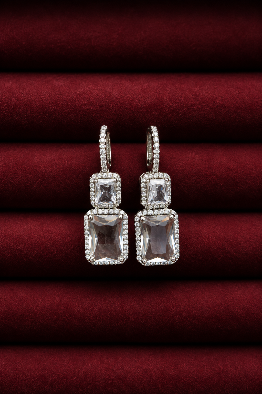 Crystal Curve Earrings