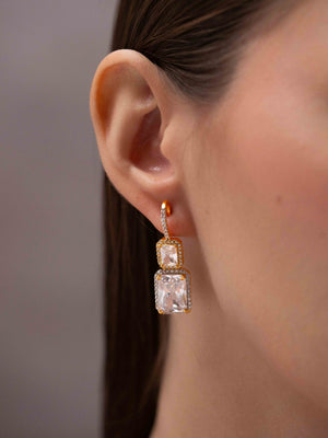 Crystal Curve Earrings