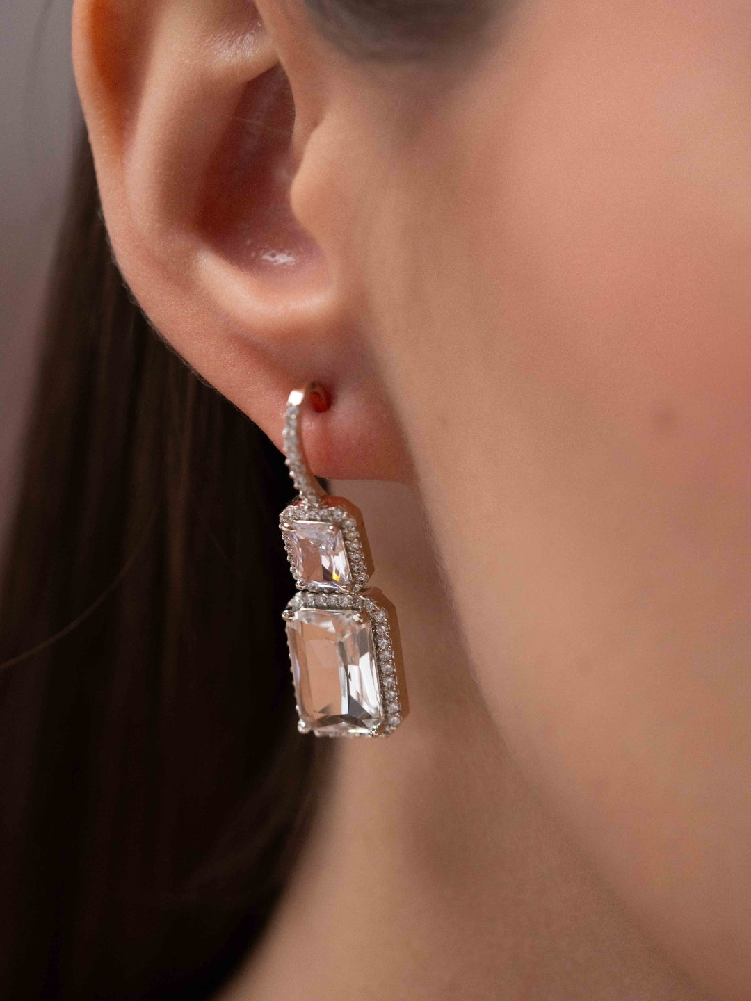 Crystal Curve Earrings