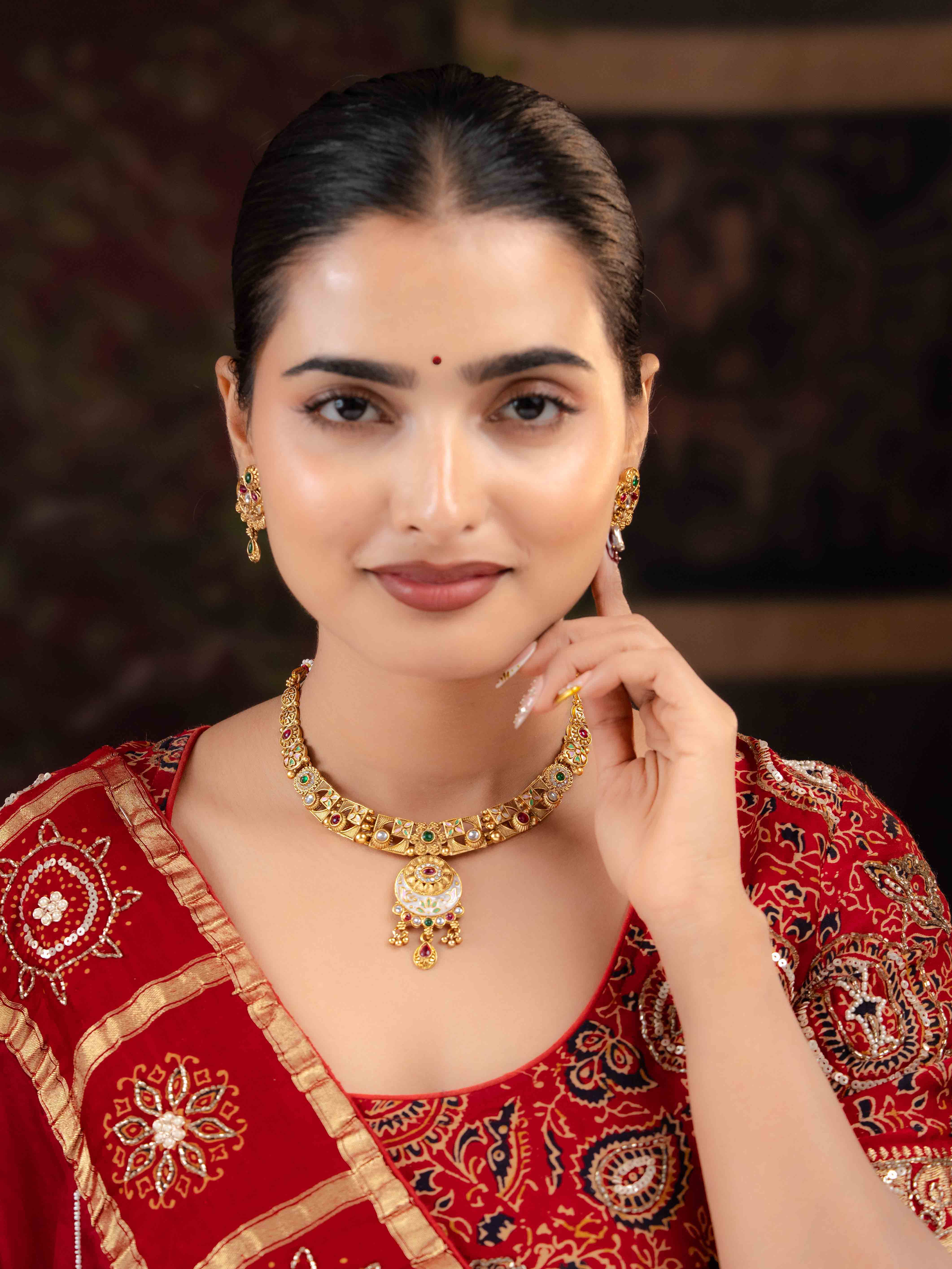 Polki Necklace Set