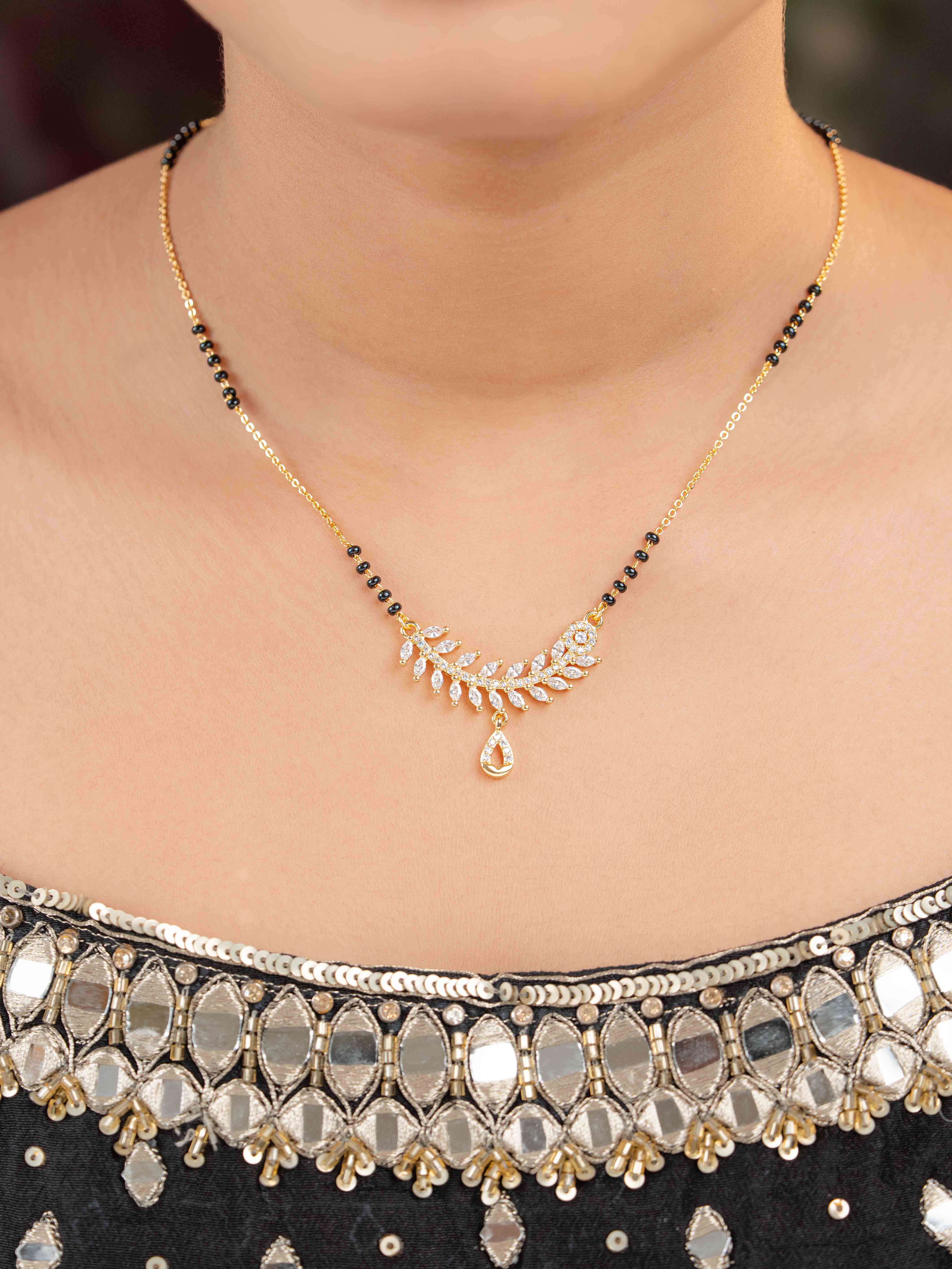 Archi Mangalsutra with Earrings