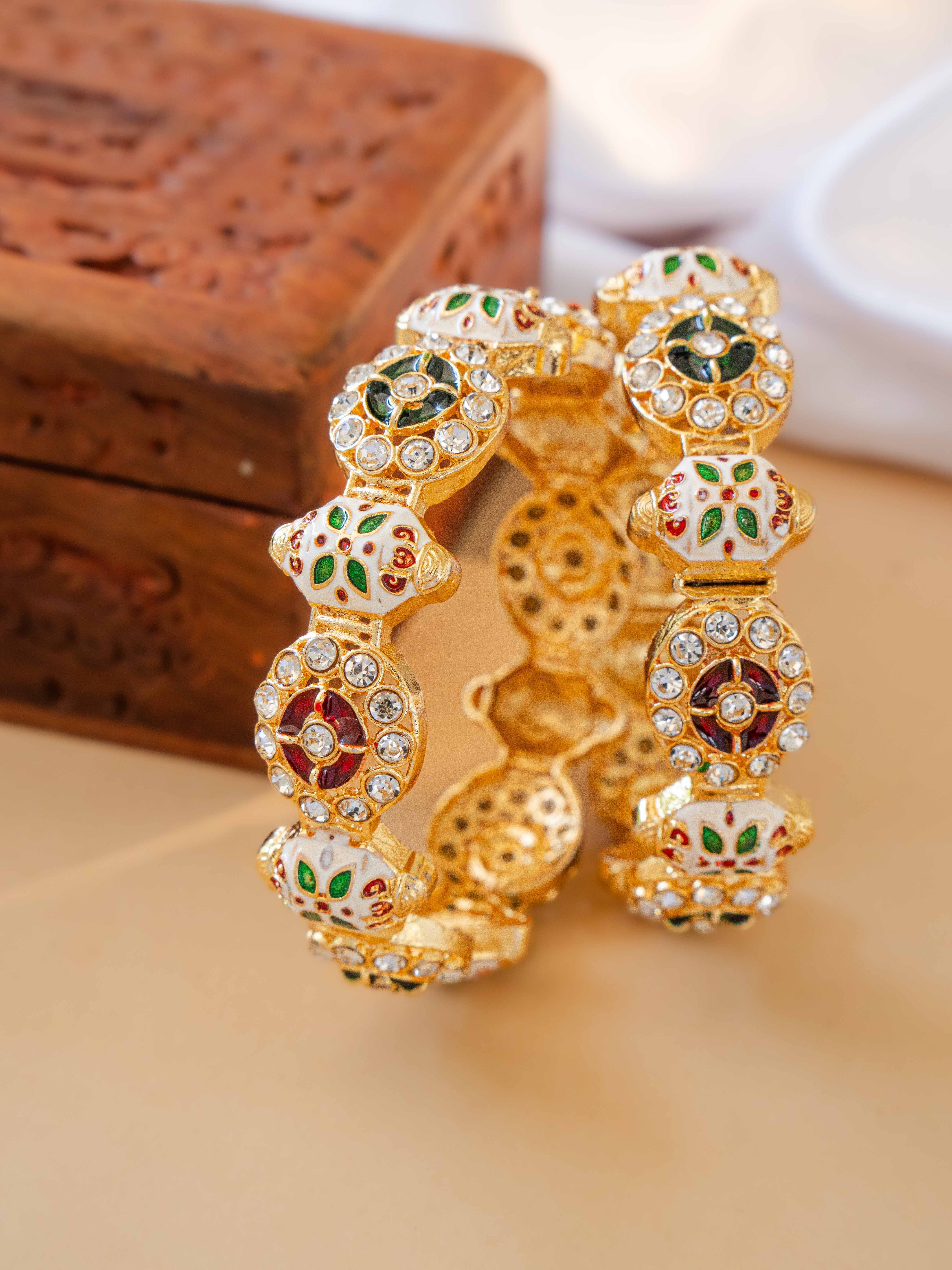 Gulnaar Festive Bangle ( Set of 2 )