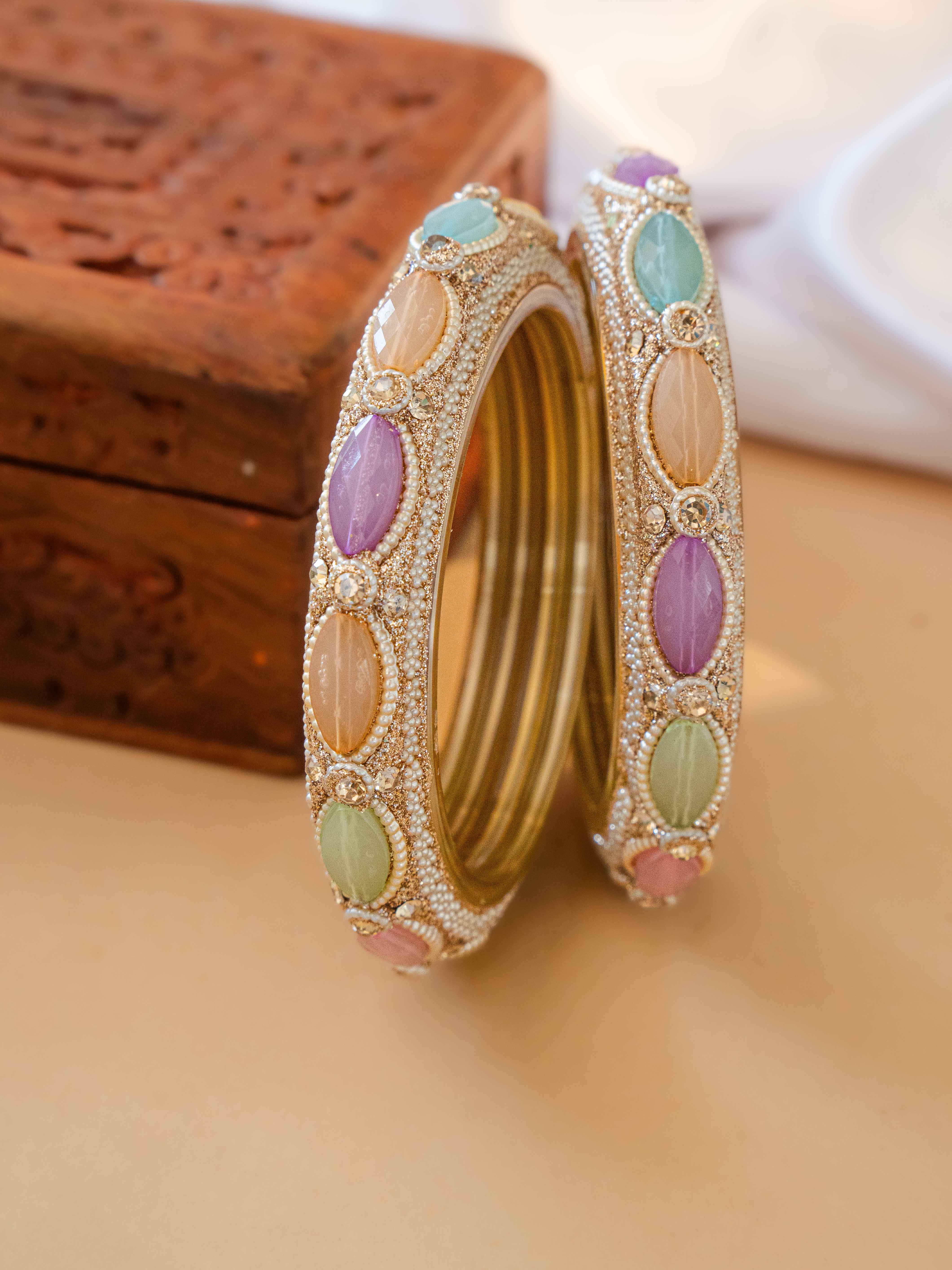 Gulrang Festive Bangle( Set Of 2 )