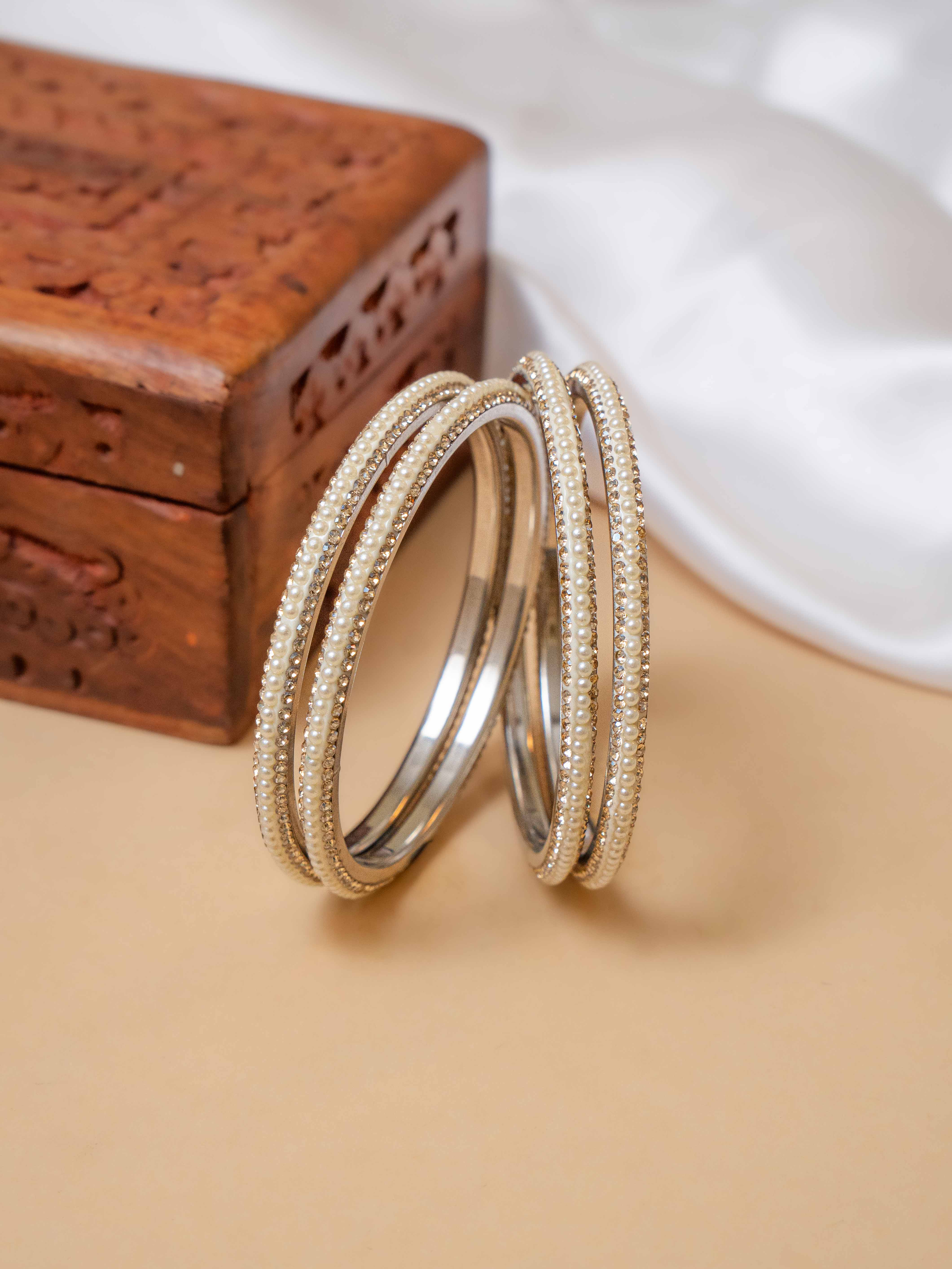 Tenara Diamond Bangle ( Set Of 4)